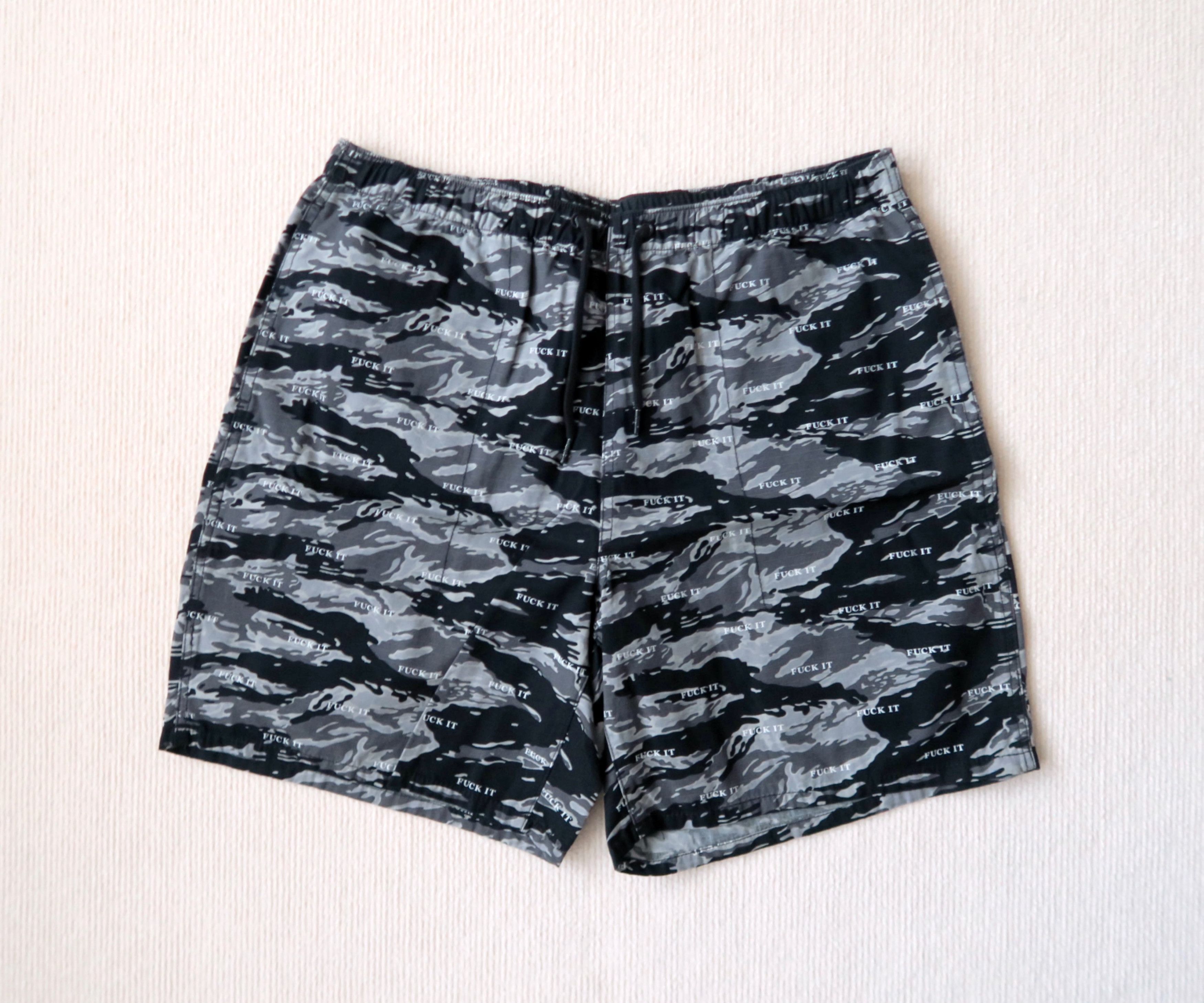 Huf HUF “Fxxk It” Tiger Army Camo Easy Shorts Size US 32 / EU 48 - 1 Thumbnail