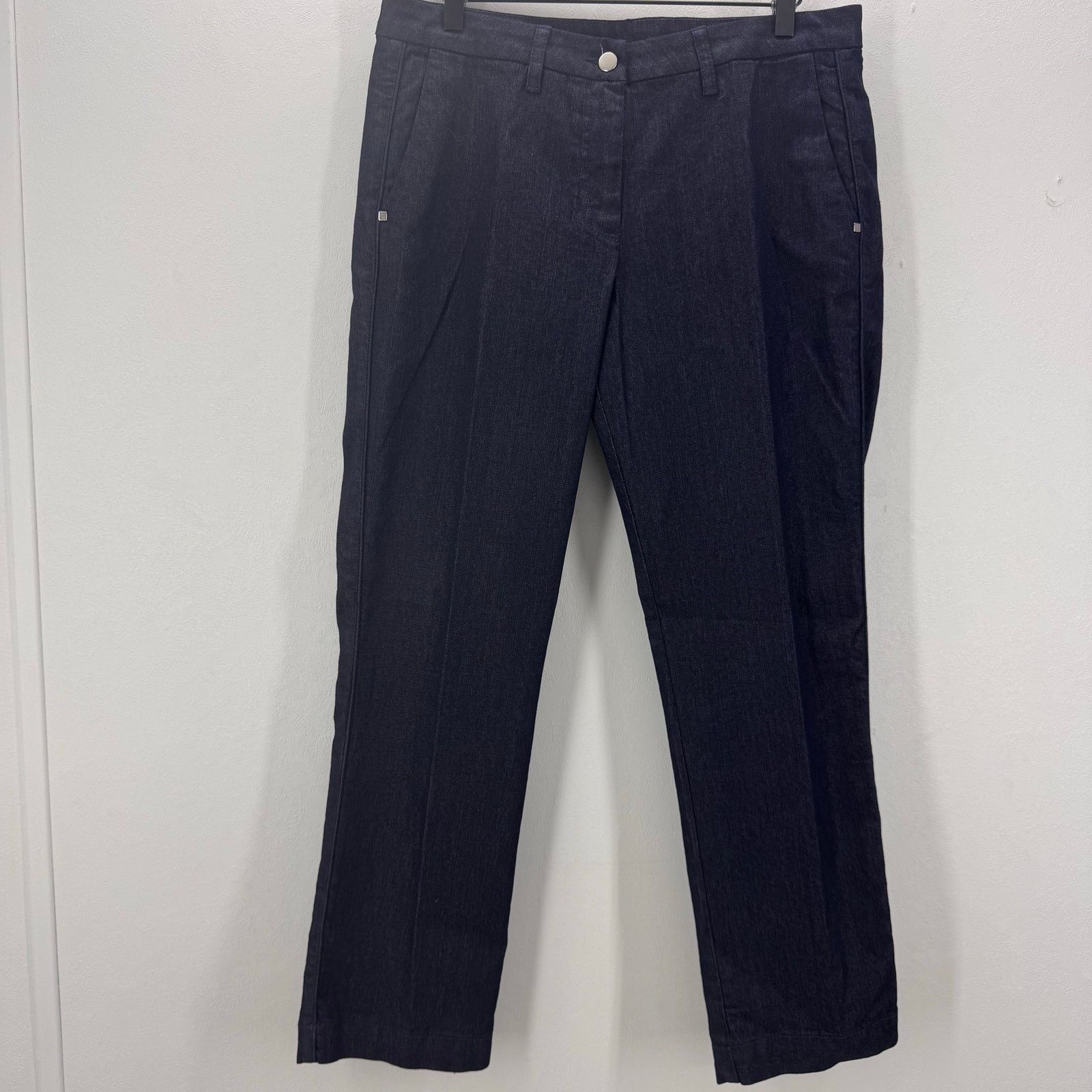 Marina Rinaldi NWT Marina Rinaldi Idillico Dark Navy Denim Pant sz 8 Casual Size 30" / US 8 / IT 44 - 2 Thumbnail