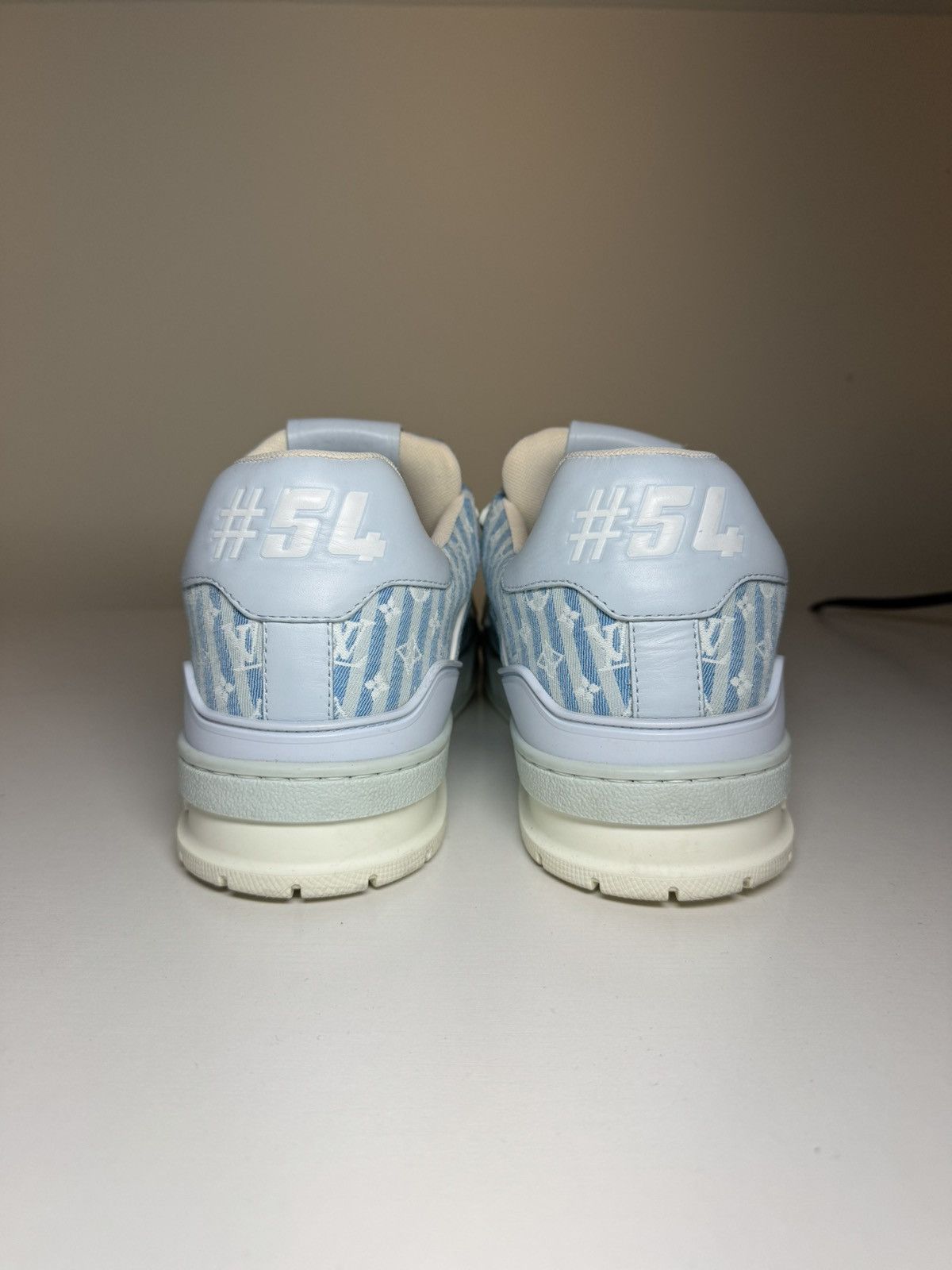 Louis Vuitton Louis Vuitton LV Trainer Low Blue Stripe Mini Monogram Sz 10 Size US 10 / EU 43 - 4 Thumbnail