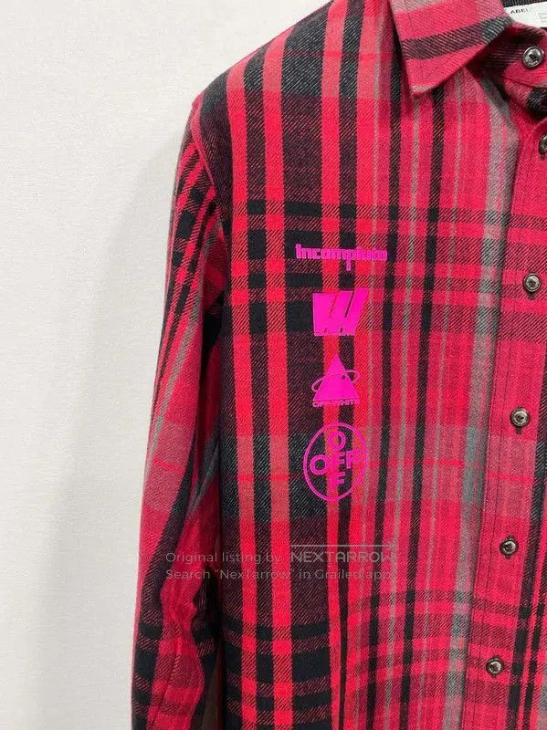 Off-White Off-White Red Plaid Men's Jacket . Size US S / EU 44-46 / 1 - 4 Thumbnail