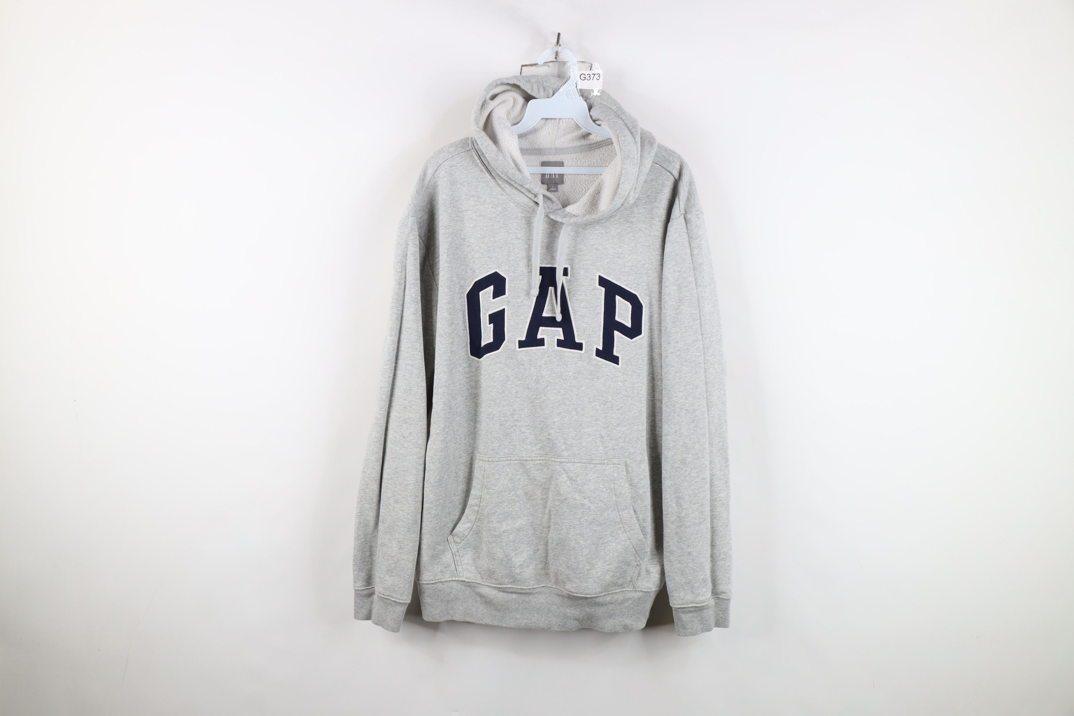 Gap Vintage Y2K Gap Spell Out Hoodie Sweatshirt Heather Gray Size US L / EU 52-54 / 3 - 1 Thumbnail