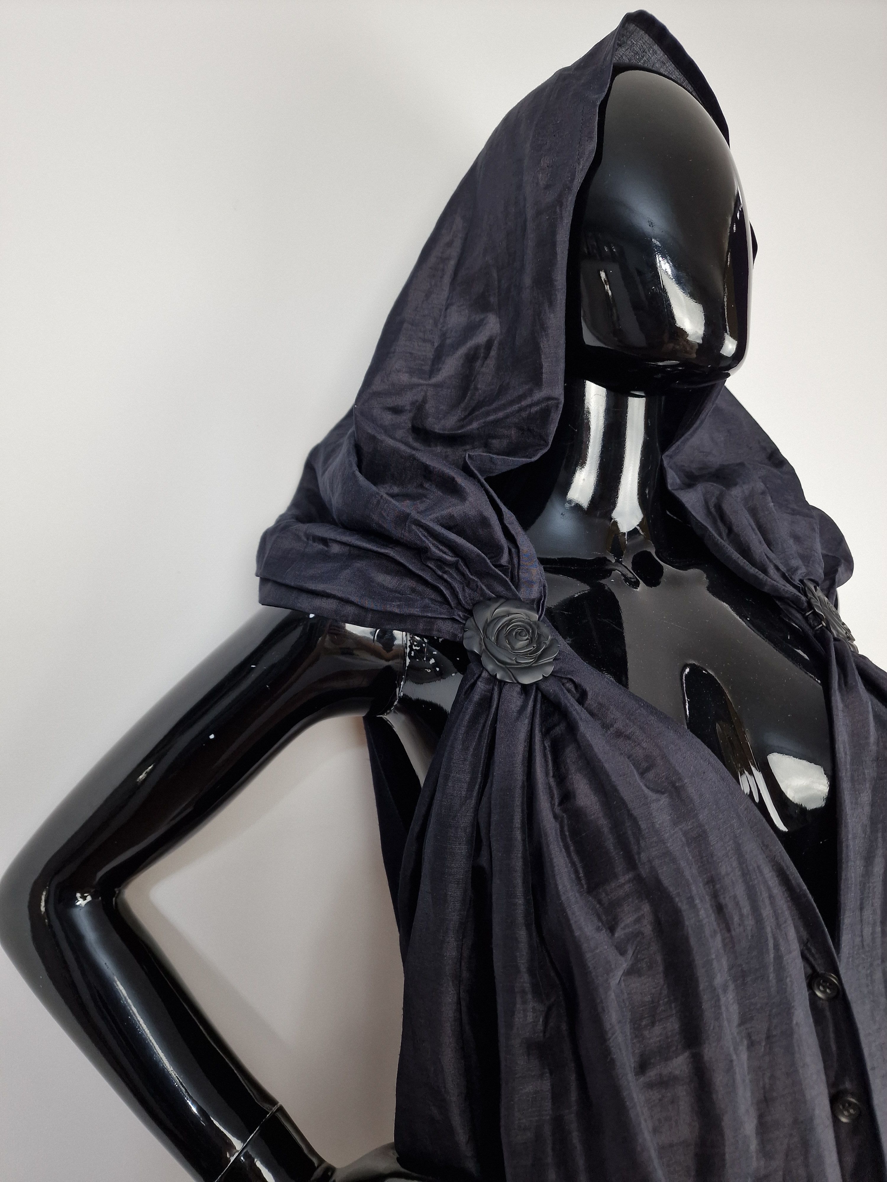 Issey Miyake × Vintage Incredible Rare Issey Miyake Vintage Hooded dress Size XS / US 0-2 / IT 36-38 - 3 Thumbnail