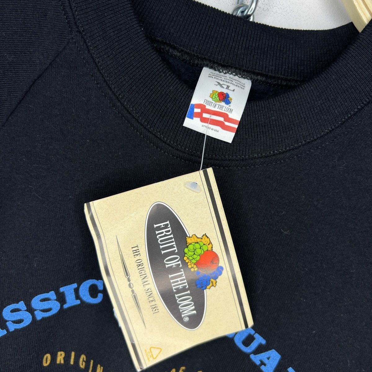 Fruit Of The Loom × Vintage Vintage 90s Fruit of the loom sweatshirt Crewneck Size US XL / EU 56 / 4 - 5 Thumbnail