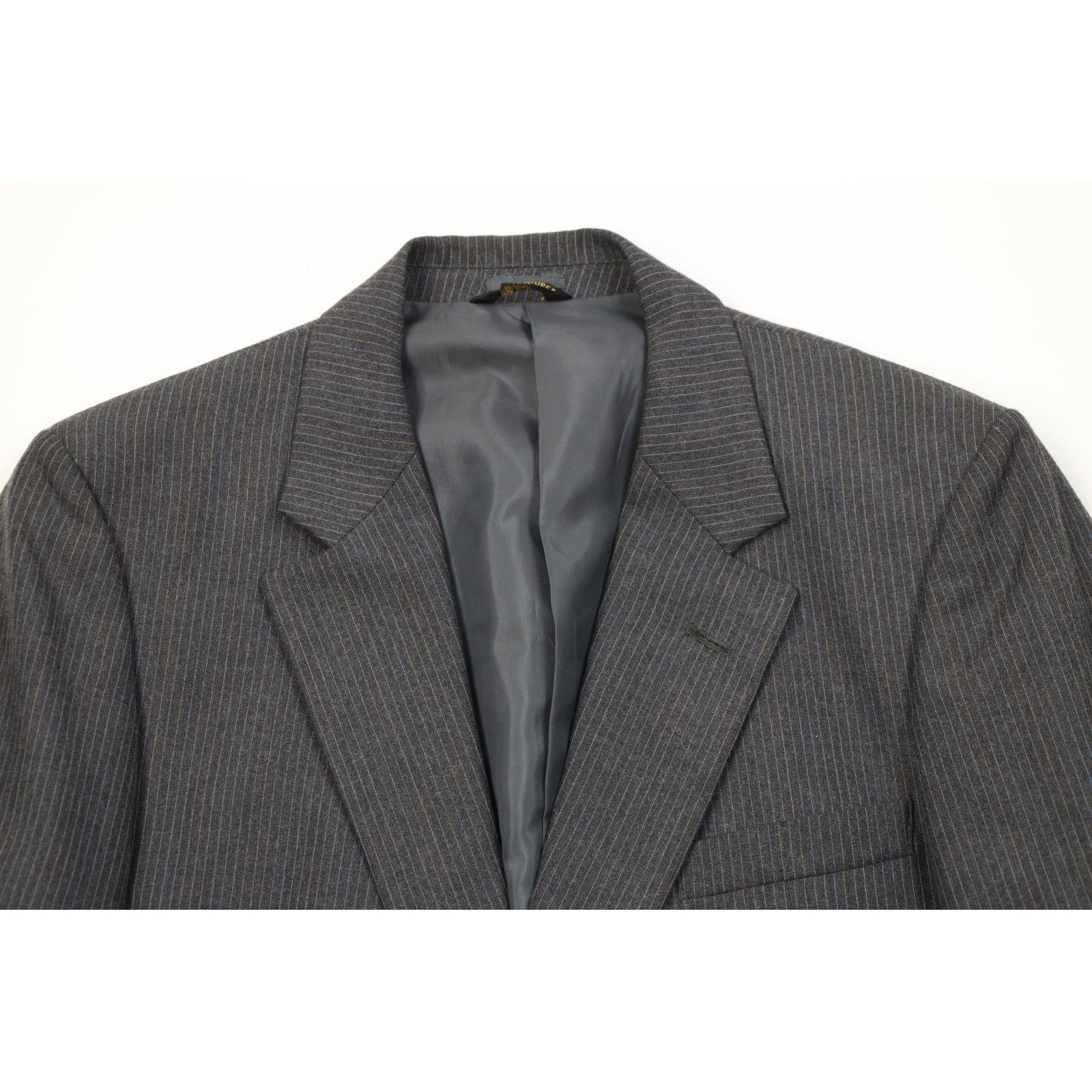 Vintage Vintage 70s Streetwear 2 Piece Wool Pinstriped Suit Wedding Size 42R - 3 Thumbnail