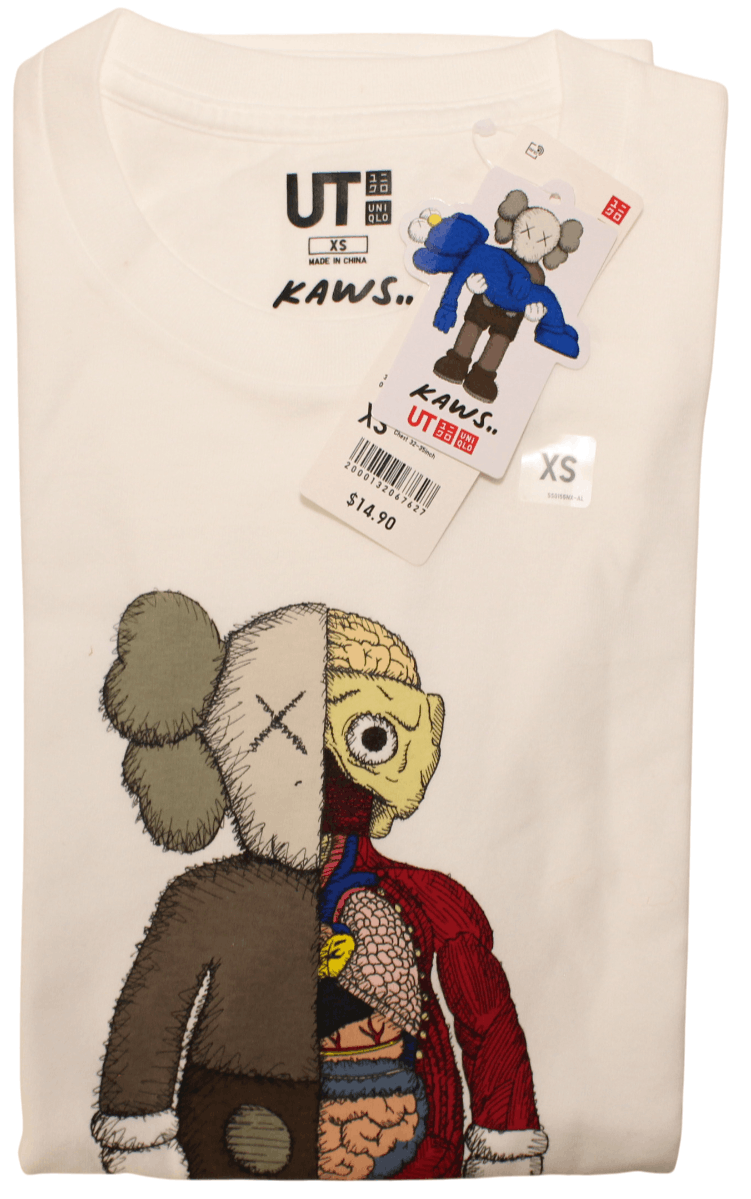 KAWS x Uniqlo Flayed Dissected Companion Tee - Size XS
