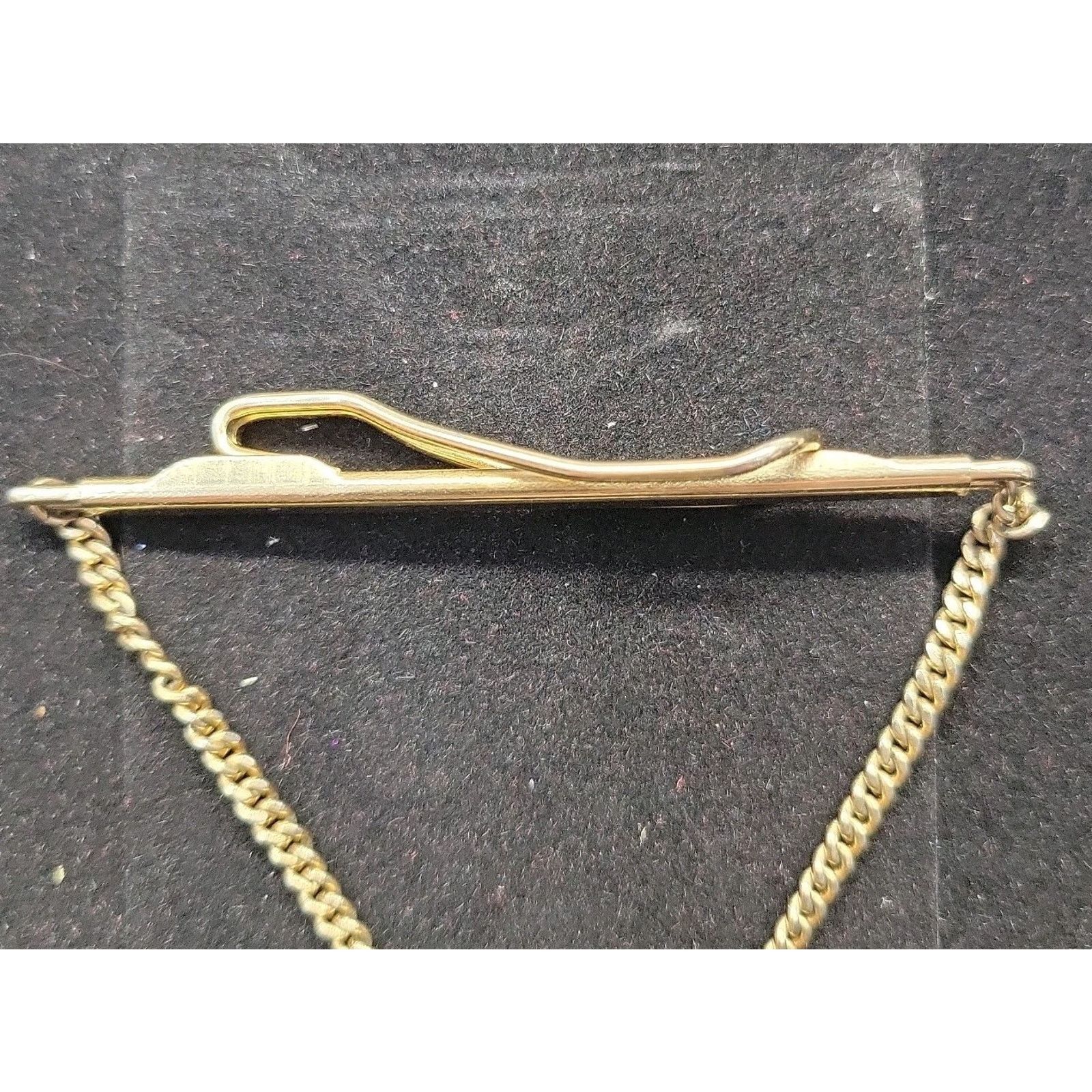 The Unbranded Brand Vintage SWANK Blue Forever Knot Adjustable Tie Tack Clip Bar Size ONE SIZE - 6 Thumbnail