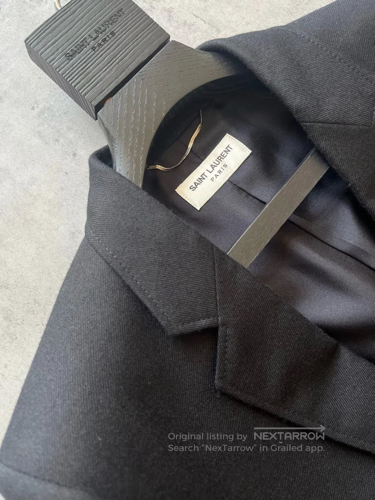 Saint Laurent Paris YSL Saint Laurent Black Gold Button Blazer. Size US L / EU 52-54 / 3 - 4 Thumbnail