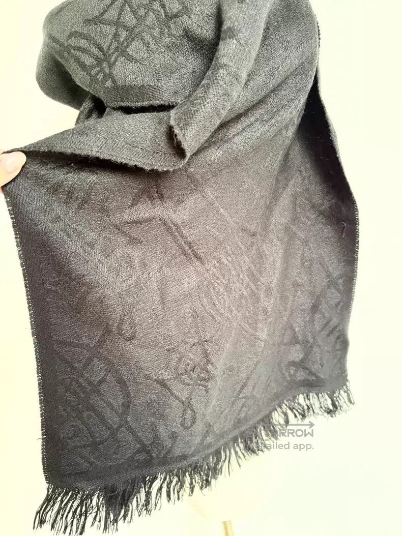 Vivienne Westwood Vivienne Westwood Vintage Black Saturn Scarf with Big Eart Size ONE SIZE - 4 Thumbnail