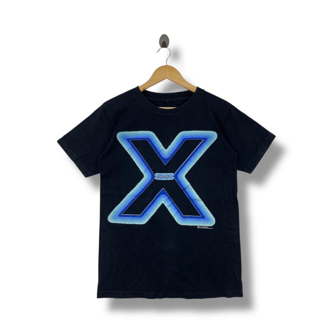Band Tees × Vintage Vintage 90s MALCOM X x logo printed tee Size US S / EU 44-46 / 1 - 1 Thumbnail