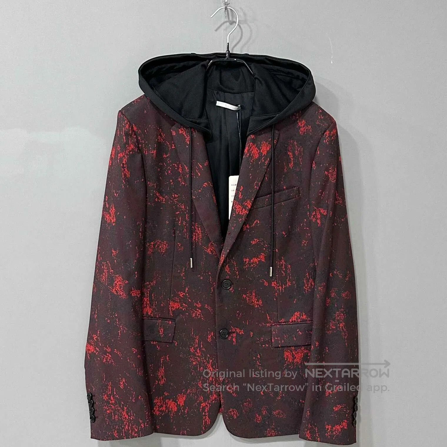 Dior Dior Dark Red Hooded Suit Jacket. Size US S / EU 44-46 / 1 - 1 Thumbnail