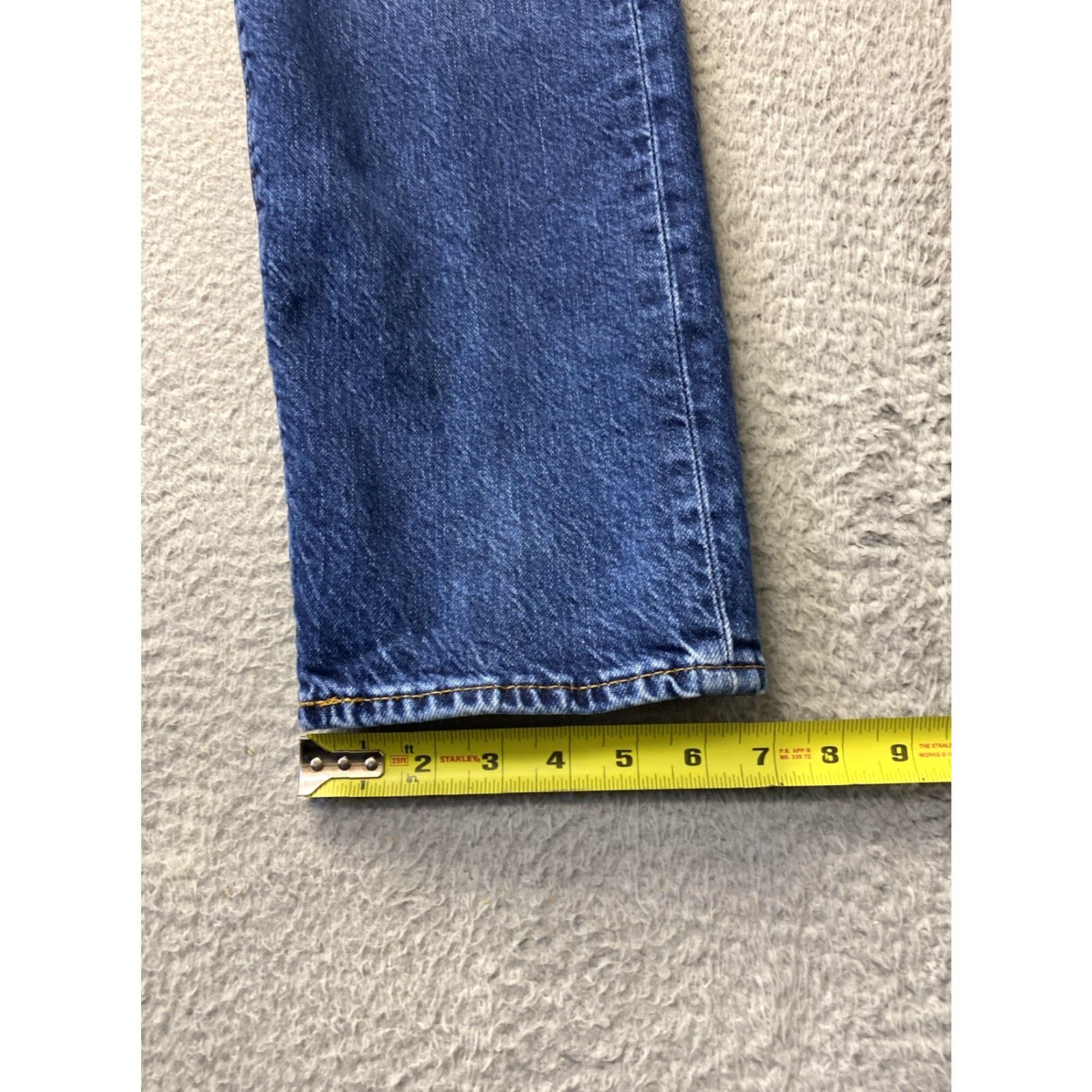 Levi's Levi's Jeans 502 Mens 34x30 Slim Straight Denim Blue Medium Wash Cotton Zip Button 5-Pocket Classic USA Men Size US 34 / EU 50 - 7 Thumbnail