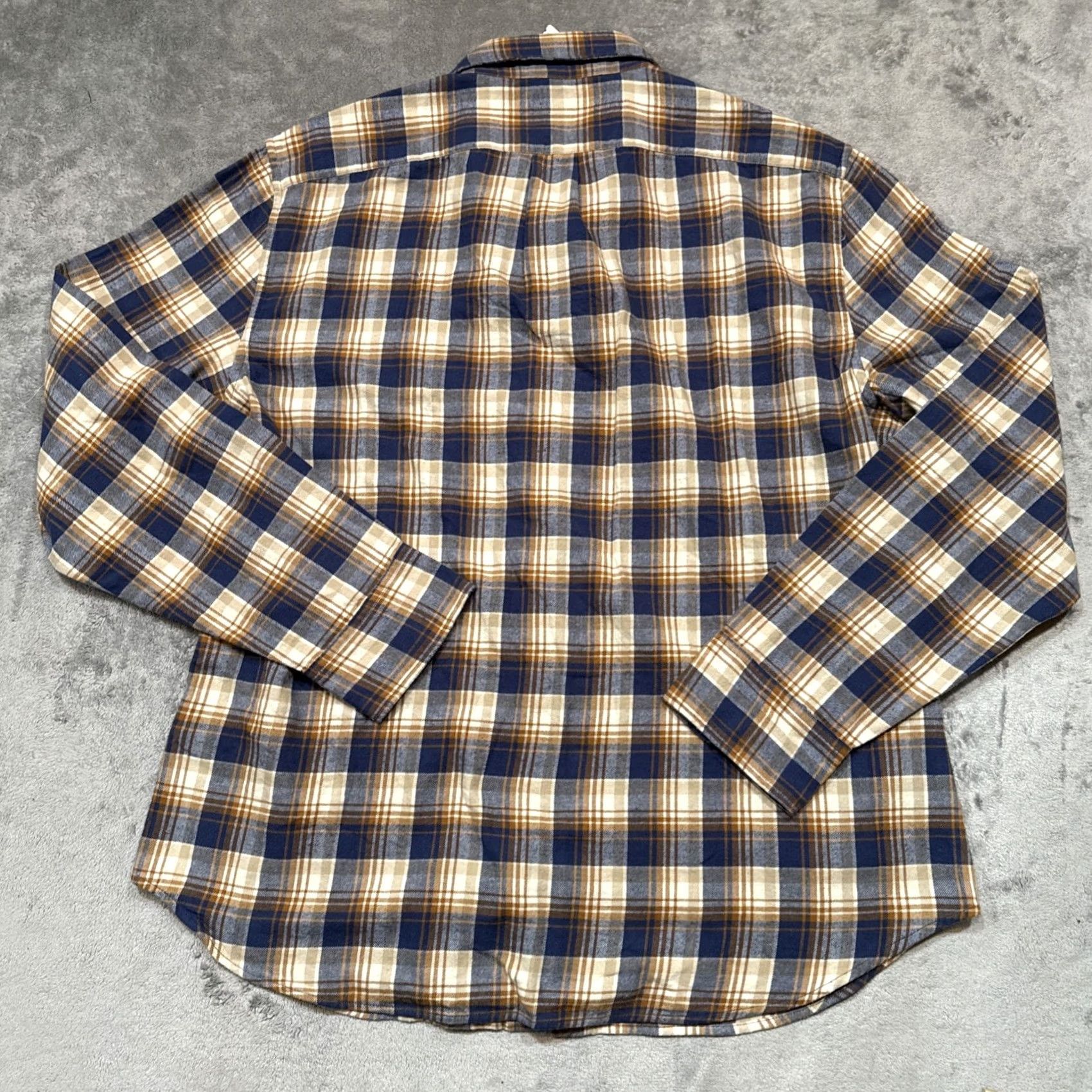 J.Crew J.CREW Brushed Twill Shirt Mens XL Plaid Button-Up Oxford Long Sleeve Casual Workwear Travel Multicolor Chest 48in Regular Fit Pocket Buttons Size US XL / EU 56 / 4 - 6 Thumbnail