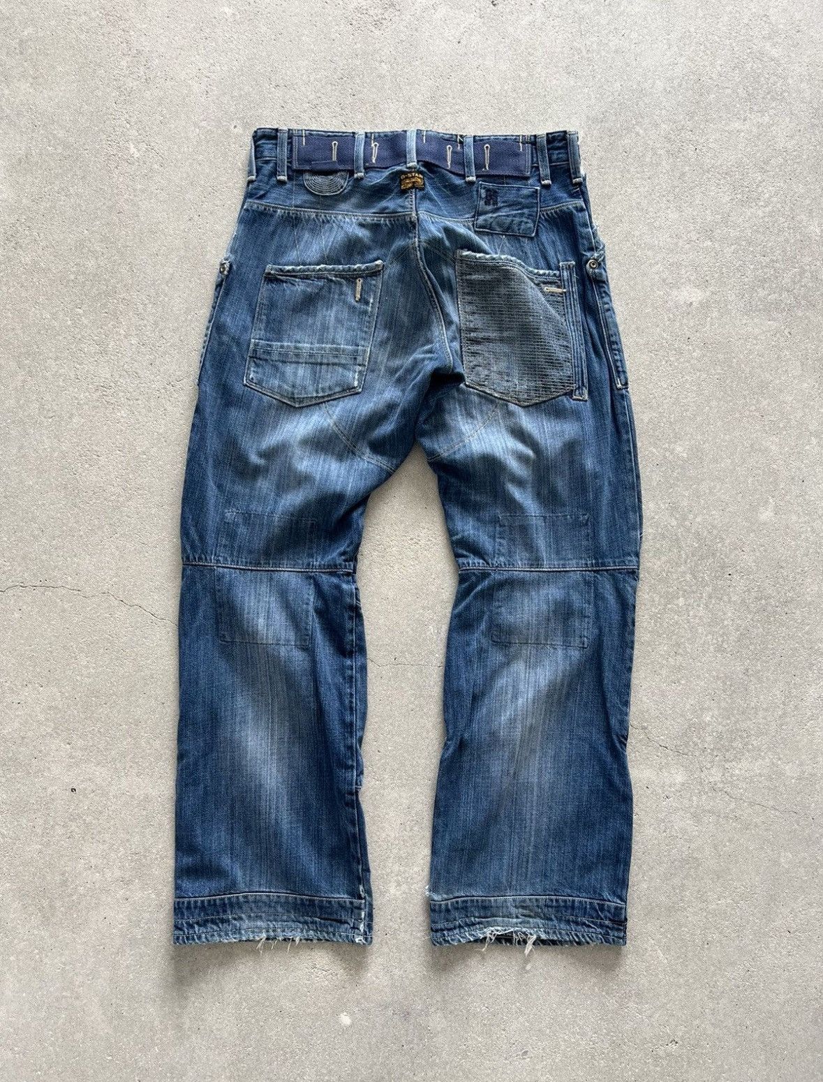 G-Star Vintage G Star Double Knee Denim Jeans Size US 33 - 6 Thumbnail