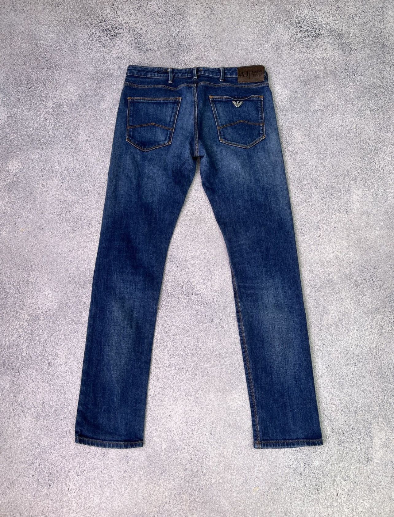 Armani × Designer × Vintage Vintage Armani Jeans Denim Blue pants Size US 31 - 1 Thumbnail