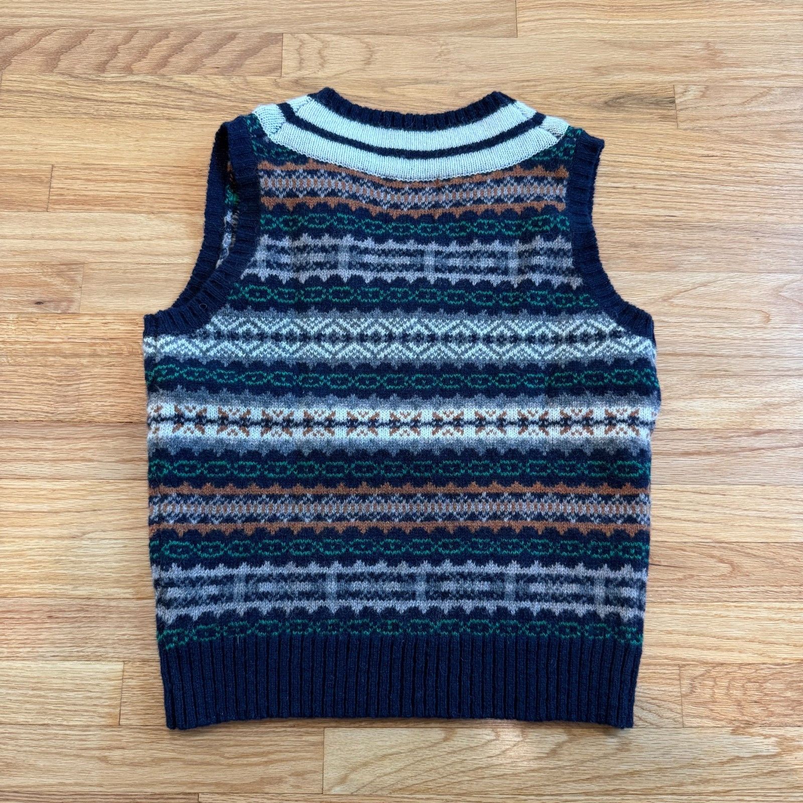 Beams Plus Beams Plus x Gim Unionmade Fair Isle Wool Sweater Vest Size US S / EU 44-46 / 1 - 2 Thumbnail