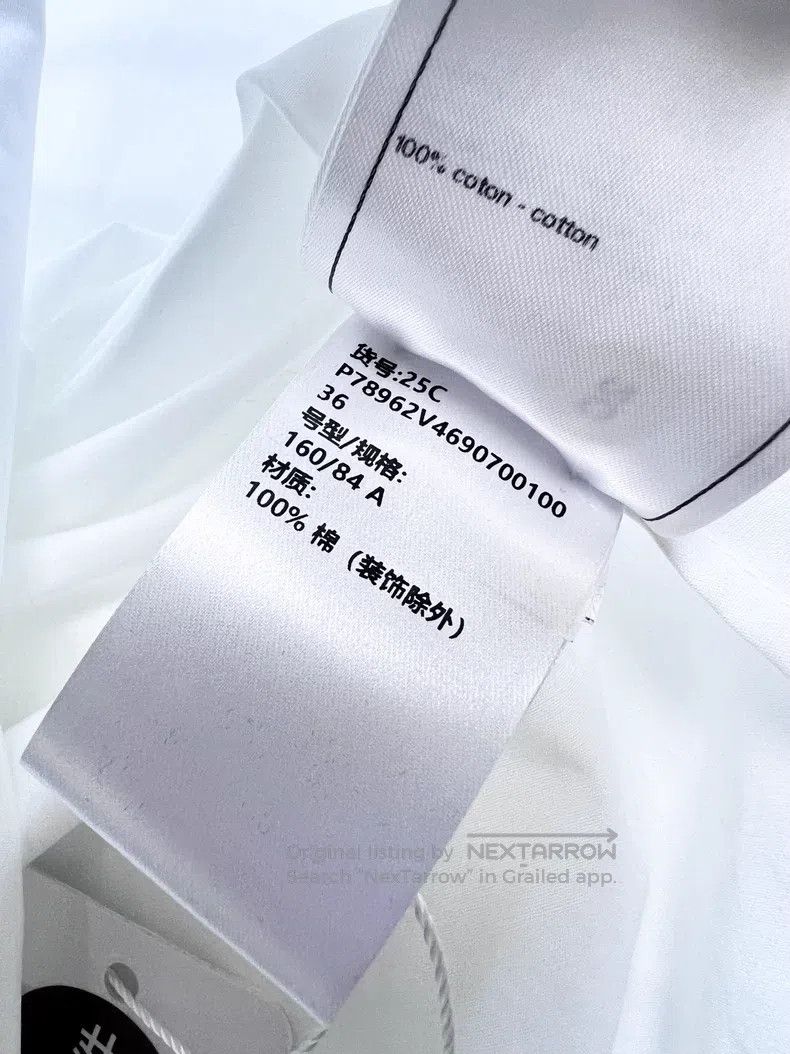 Chanel Chanel 25C white lapel bow tie long-sleeved shirt Size XS / US 0-2 / IT 36-38 - 7 Thumbnail