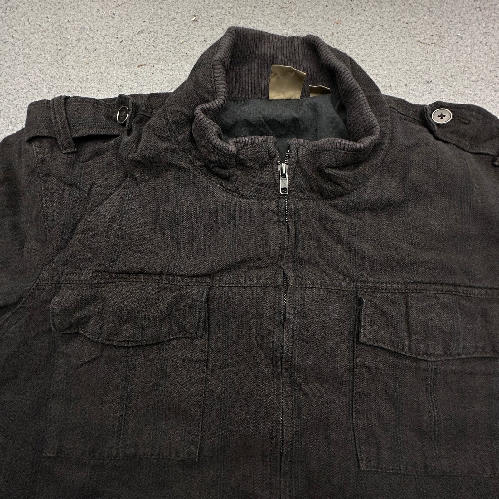 Other All-Son Jacket Striped Mens XL Zip Pockets Long Sleeve Size US XL / EU 56 / 4 - 11 Thumbnail