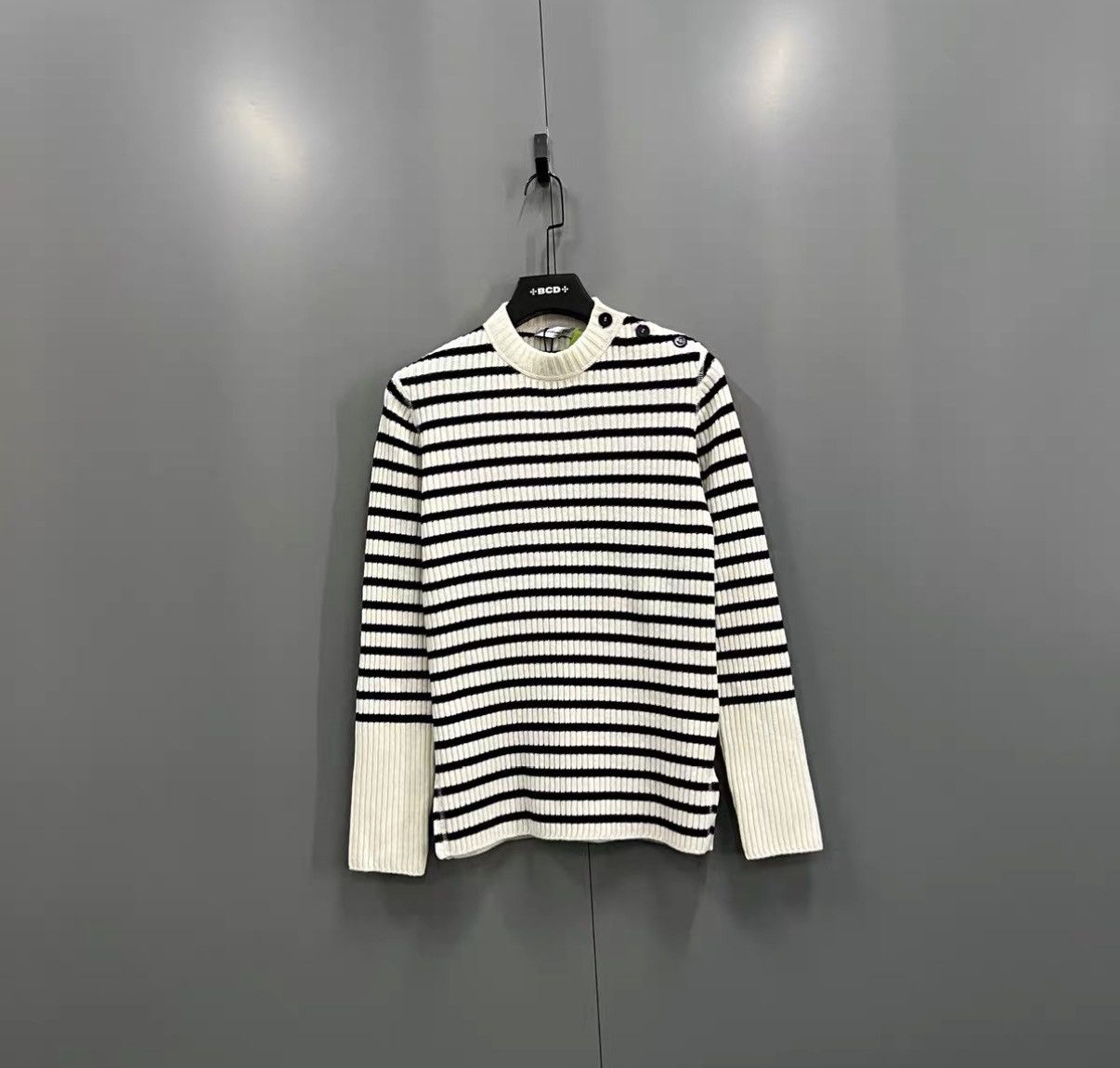 Dior Dior Striped Crew Neck Knit Sweater J41 Size S / US 4 / IT 40 - 1 Thumbnail