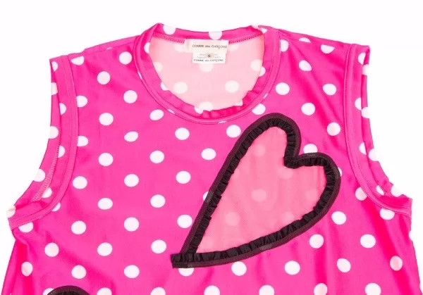 Comme des Garcons Comme Des Garcons Pink Vintage See-Through Love Vest Top Size S / US 4 / IT 40 - 4 Thumbnail