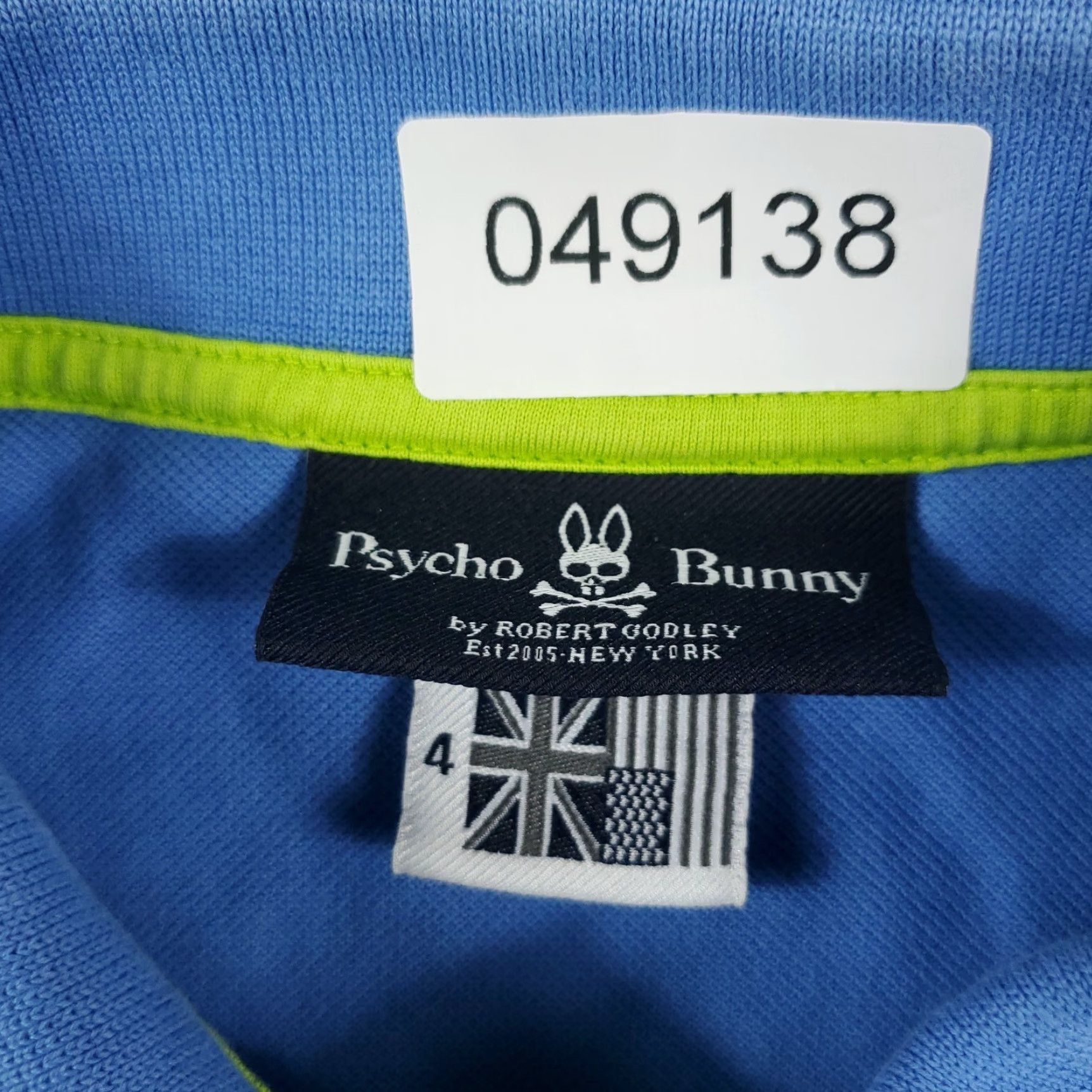 Psycho Bunny VINTAGE Psycho Bunny Polo Shirt Mens Size 4 Blue Skull Crossbones Short Sleeve Polo Mens Size US S / EU 44-46 / 1 - 6 Thumbnail