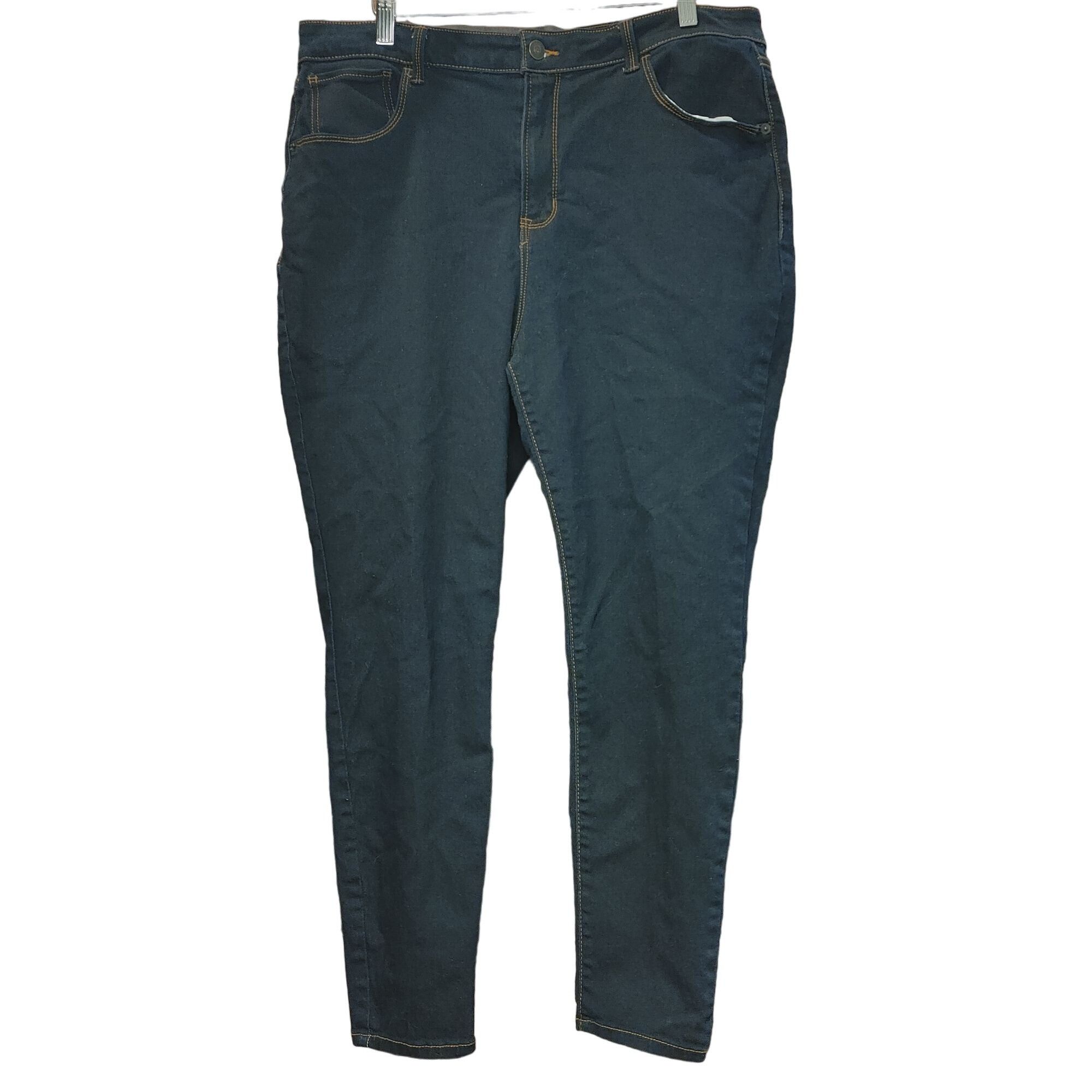Other NO BO | No Boundaries Women's Dark Washed Denim Skinny Jeans Size 40" / US 18 - 1 Thumbnail