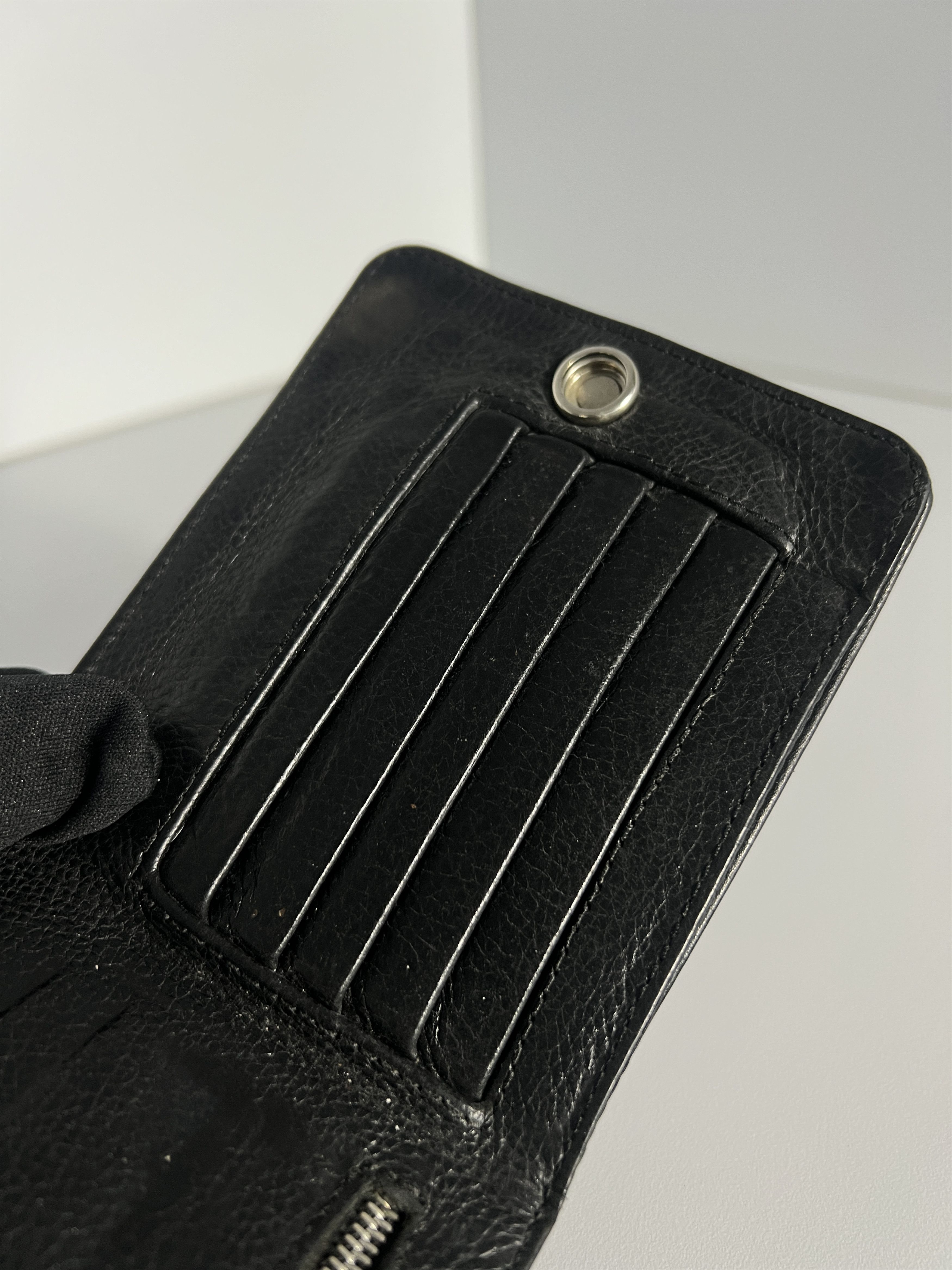 Chrome Hearts Chrome Hearts Bi-Fold Cross Ball Button Leather Wallet Size ONE SIZE - 7 Thumbnail