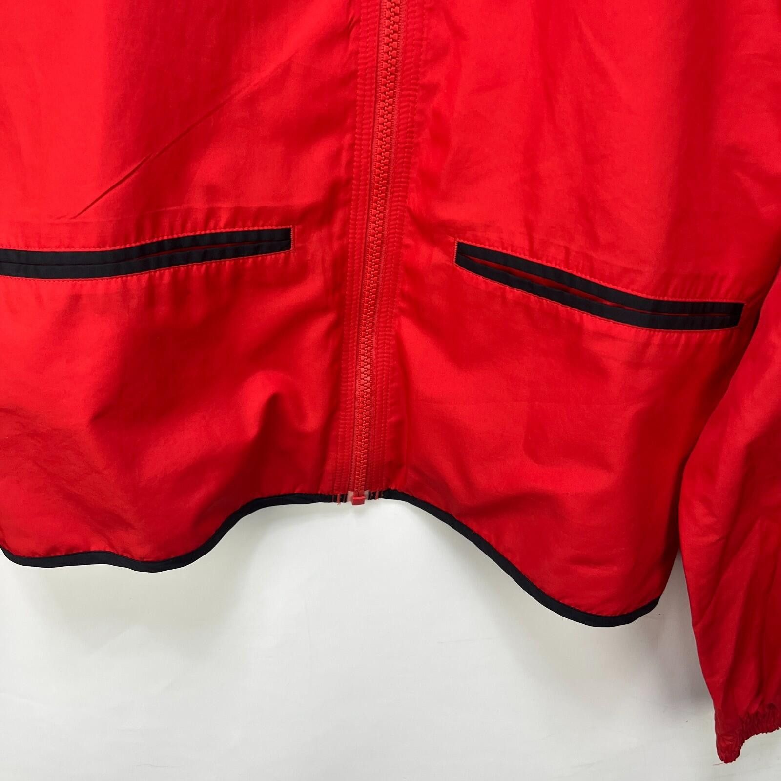 Adidas Vintage Y2K Adidas Red Windbreaker Jacket Women's M Size M / US 6-8 / IT 42-44 - 3 Thumbnail