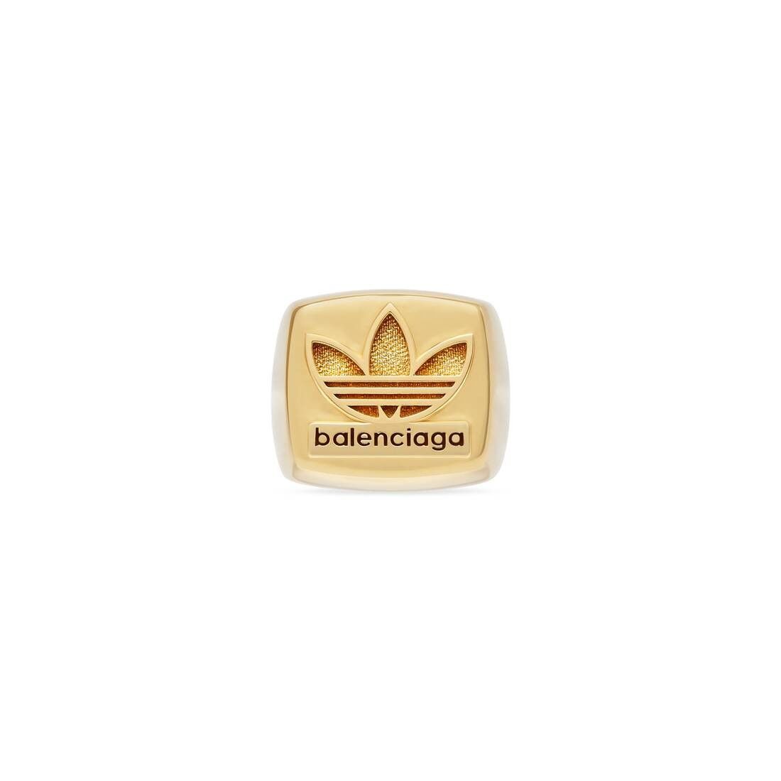 Adidas × Balenciaga o1mt1gz0325 Size: 52 / Trefoil Signet Ring in Gold Size ONE SIZE - 3 Thumbnail