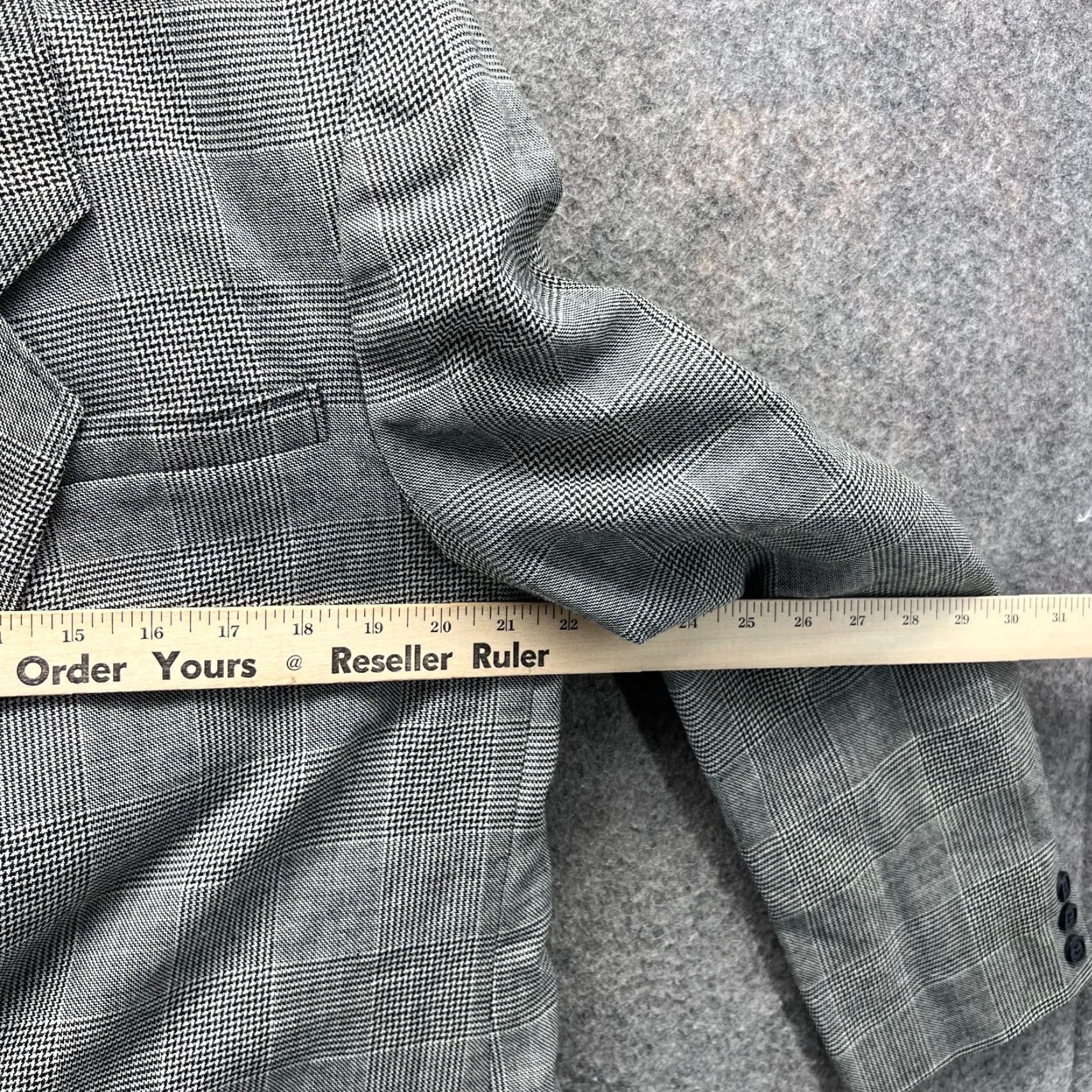Pendleton VINTAGE Pendleton Blazer Womens 16 Grey Wool Plaid Checkered Sport Coat Size XXL / US 16-18 / IT 52-54 - 6 Thumbnail