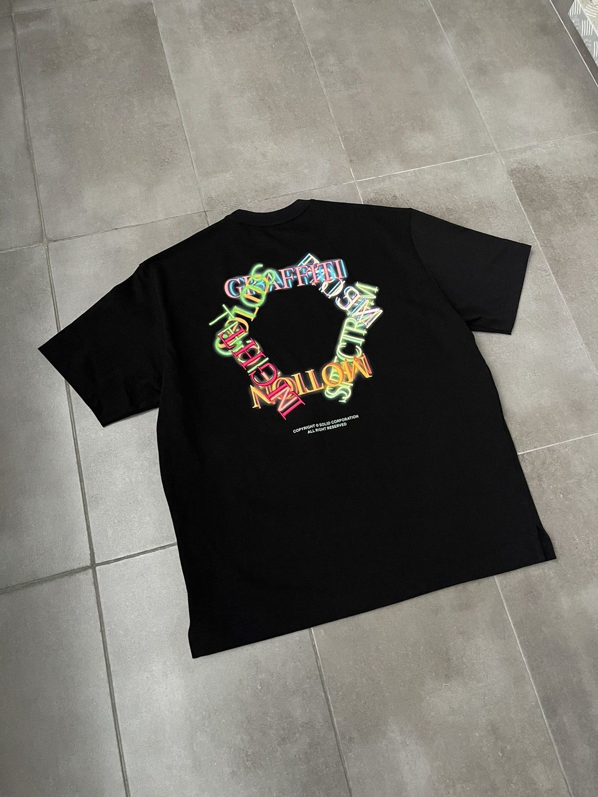 Wooyoungmi !DS! SS23 Solid Homme Graffity Back Logo Black T-Shirt Size US M / EU 48-50 / 2 - 11 Thumbnail
