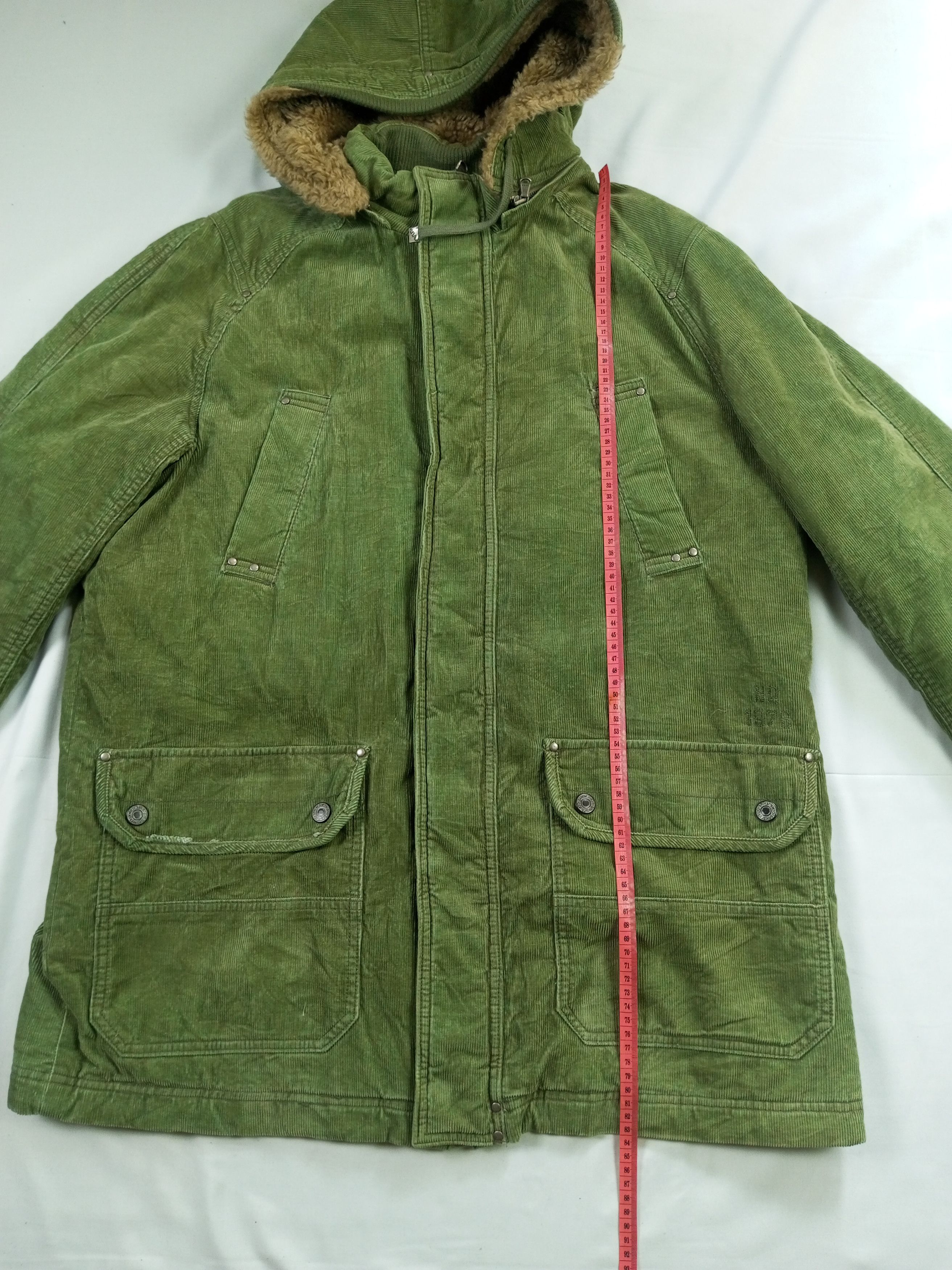 Japanese Brand C.O.AX Fur Corduroy Removable Hoodie Jacket Size US XL / EU 56 / 4 - 20 Thumbnail