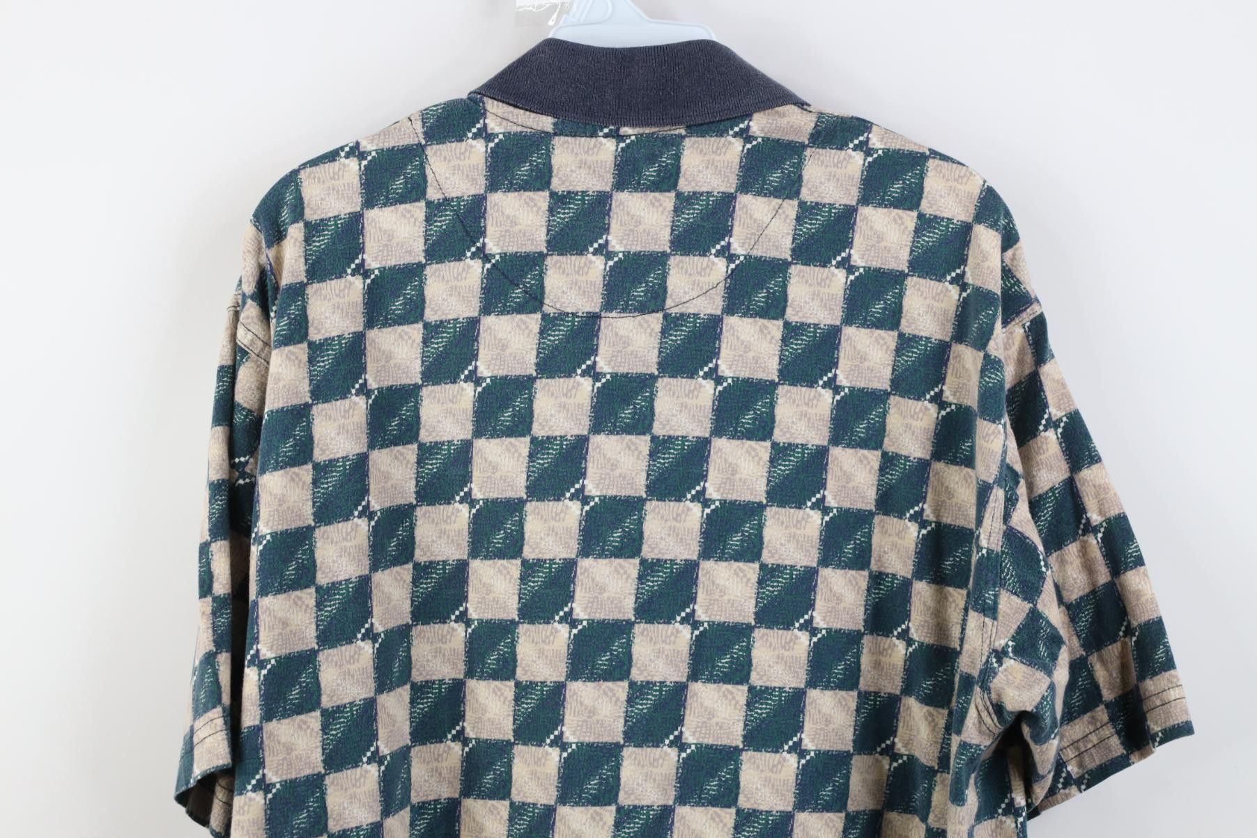 Vintage Vintage 90s Streetwear Checkered Collared Golf Polo Shirt Size US M / EU 48-50 / 2 - 10 Thumbnail