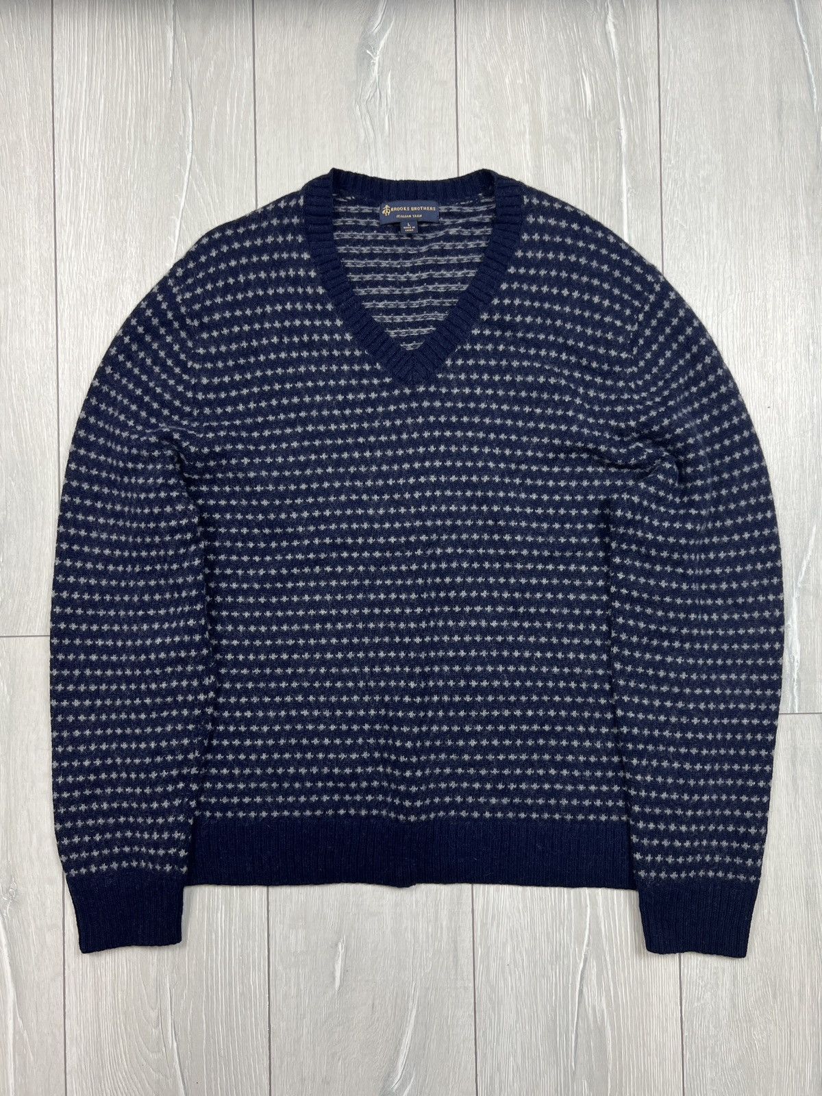 Brooks Brothers Brooks Brothers Italian Yarn Merino Wool Sweater (Y0026) Size US L / EU 52-54 / 3 - 1 Thumbnail