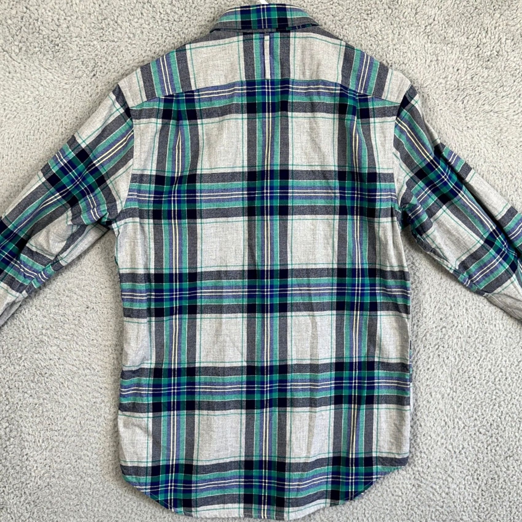 Banana Republic Banana Republic Shirt Button-Up Men Small Blue Plaid Cotton Long Sleeve EUC Size US S / EU 44-46 / 1 - 2 Thumbnail
