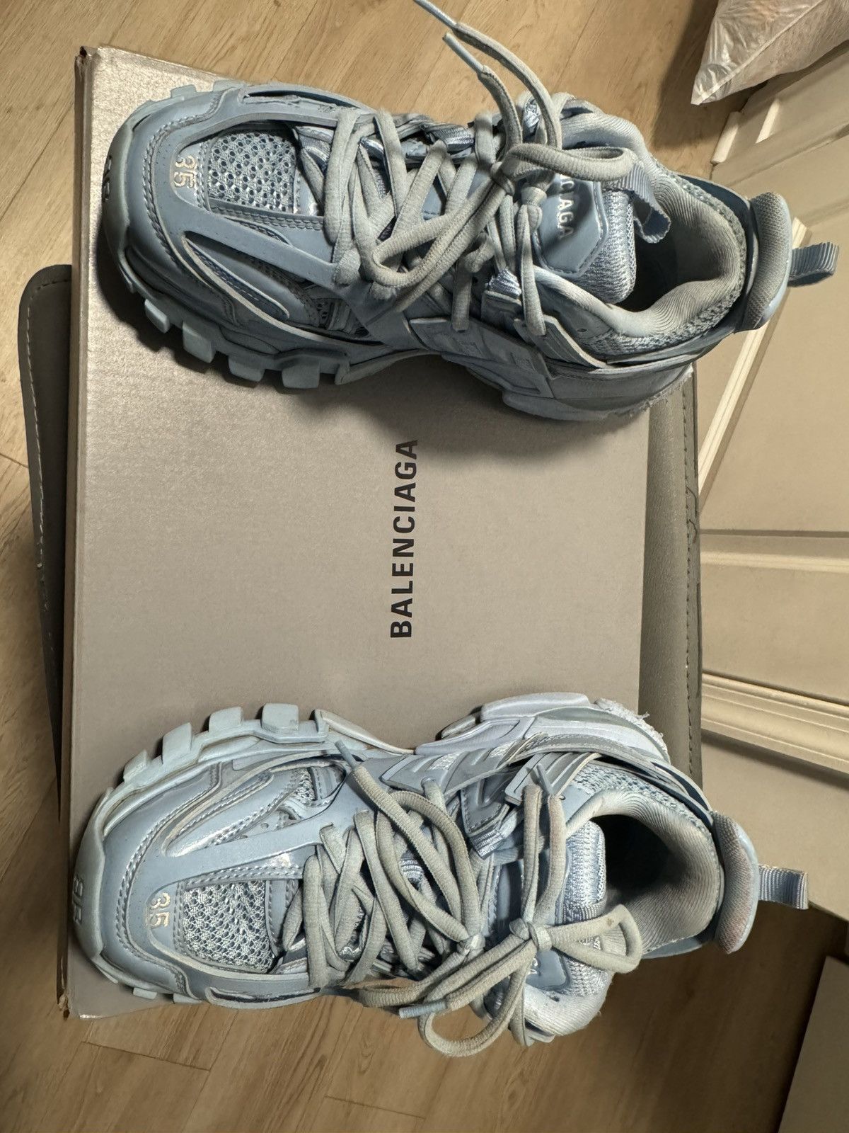 Balenciaga Womens Balenciaga Track Sneakers Size US 5 / IT 35 - 13 Thumbnail