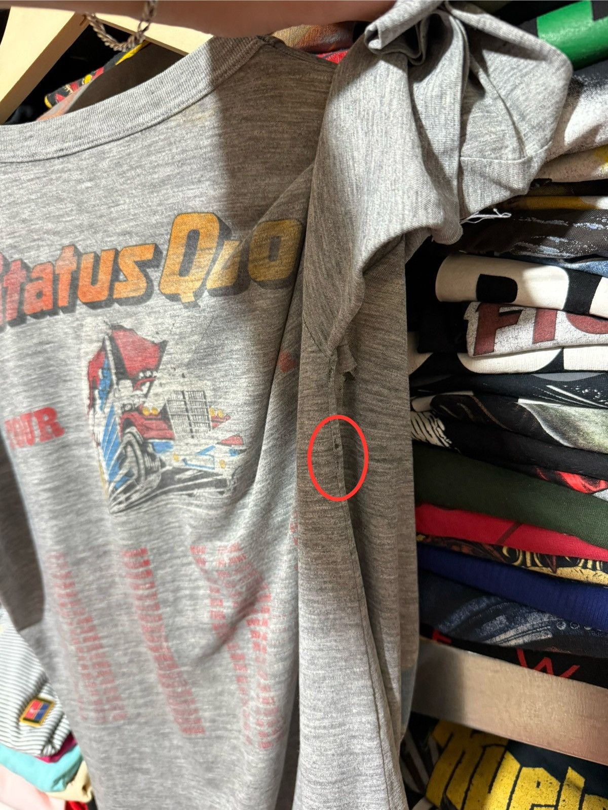 Band Tees × Vintage Vintage Status Quo End Of The Road Tour 1984 T-Shirt Y2K Size US L / EU 52-54 / 3 - 12 Thumbnail