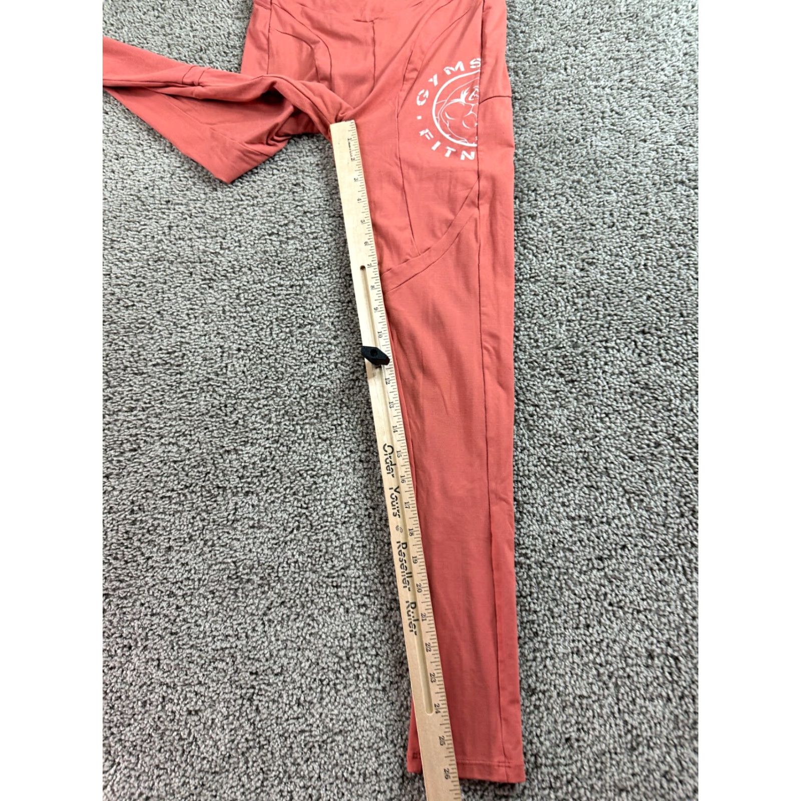 Gymshark Gymshark Leggings Womens XS Pink White Compression Shapewear Activewear Logo 90s? Size 26" / US 2 / IT 38 - 4 Thumbnail