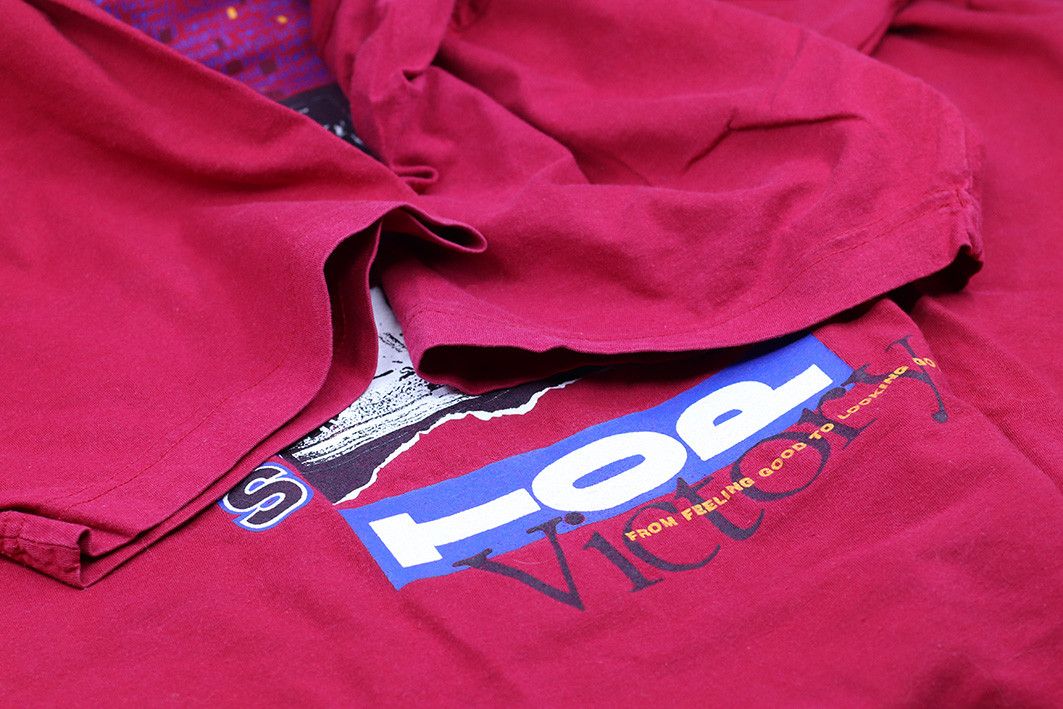 Adidas × Vintage Vintage 90s Adidas T-Shirt – Red Trefoil Running Graphic Tee Size US XL / EU 56 / 4 - 8 Thumbnail