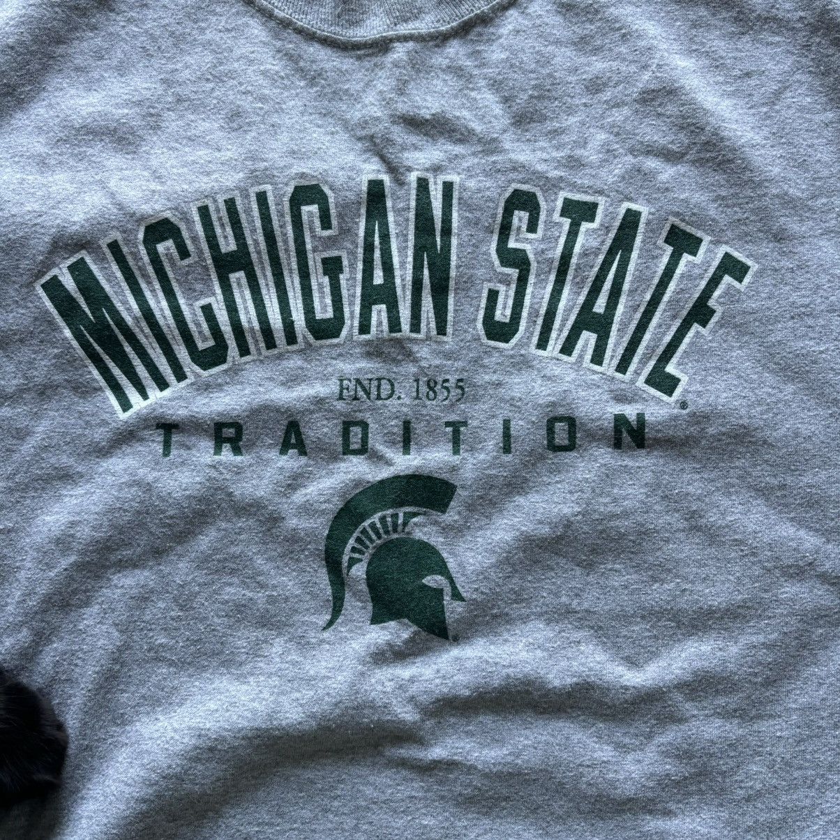 Gildan Vintage gray Michigan state spartans msu long sleeve tshirt Size US XL / EU 56 / 4 - 6 Thumbnail