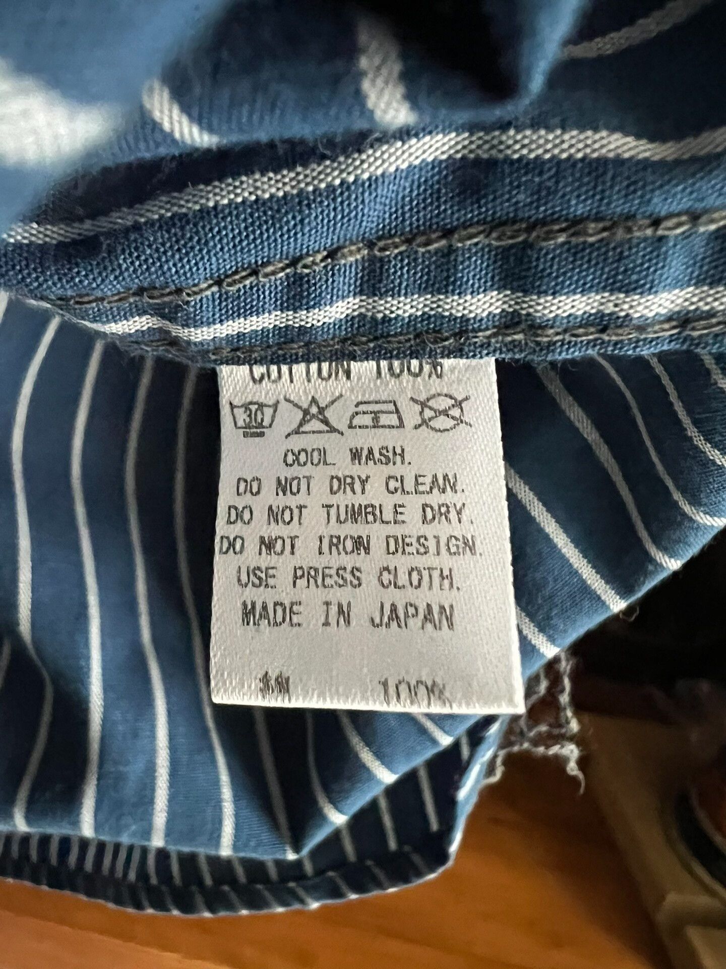 Pherrow's Pherrow’s Indigo Stripe Short Sleeve Work Shirt Size US M / EU 48-50 / 2 - 6 Thumbnail