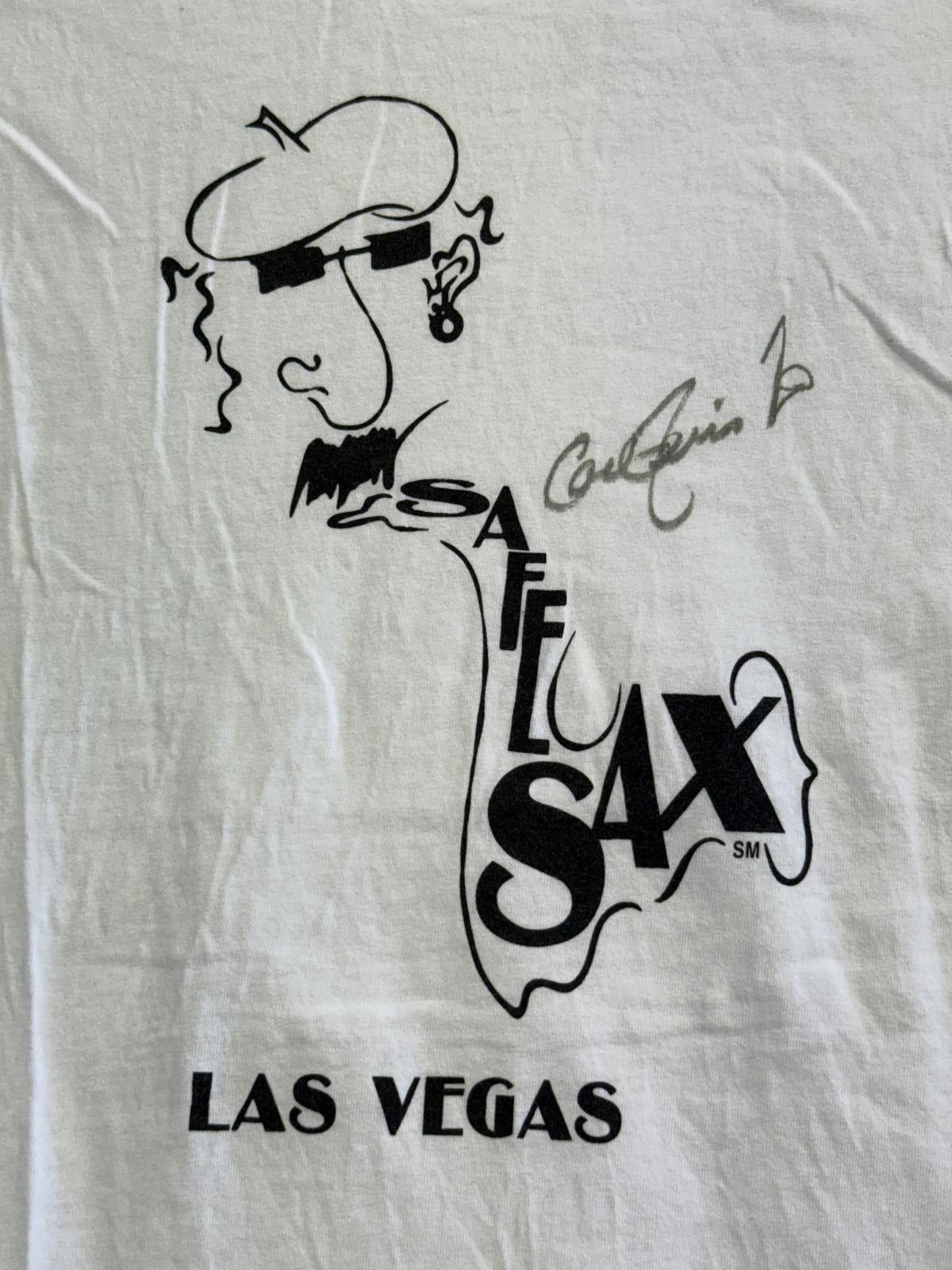 Gildan Carl Ferris Safe Sax T-shirt Las Vegas Jazz Bar Saxophone XL Size US XL / EU 56 / 4 - 3 Thumbnail