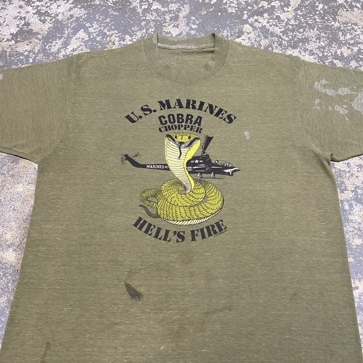 Japanese Brand × Vintage Vintage Marines Cobra Chopper Helicopter United St Military Size US S / EU 44-46 / 1 - 8 Thumbnail