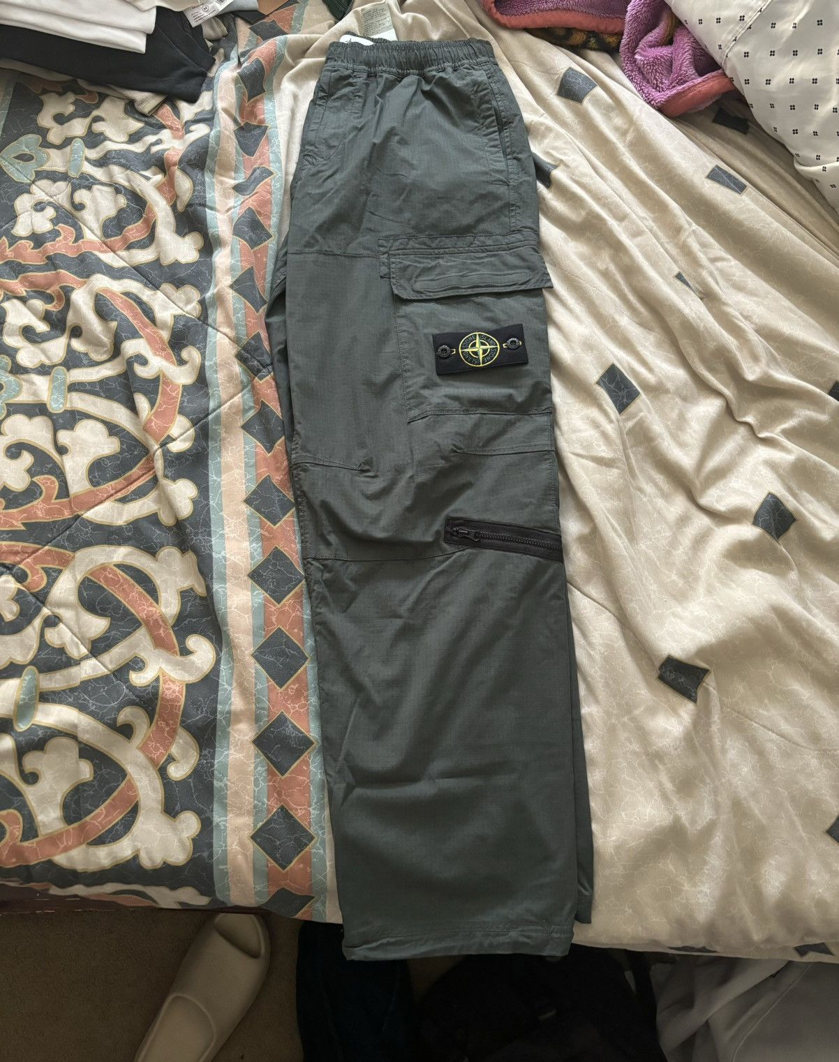 Stone Island Stone Island Green Multi-Pocket Cargo Pants Size US 30 / EU 46 - 3 Thumbnail