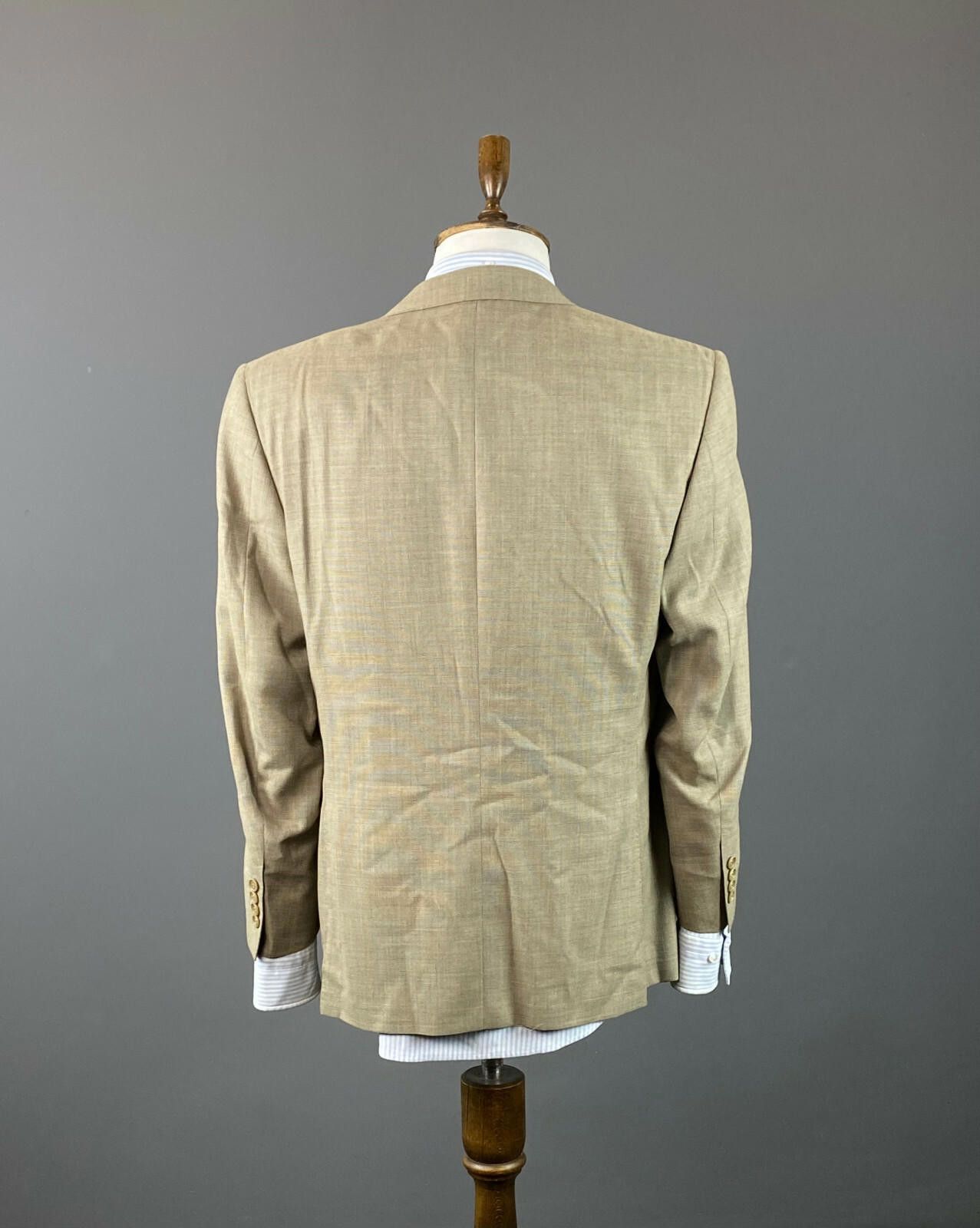 Designer Hangartner Zurich Beige Wool Blazer Jacket Size 52 Size US M / EU 48-50 / 2 - 6 Thumbnail