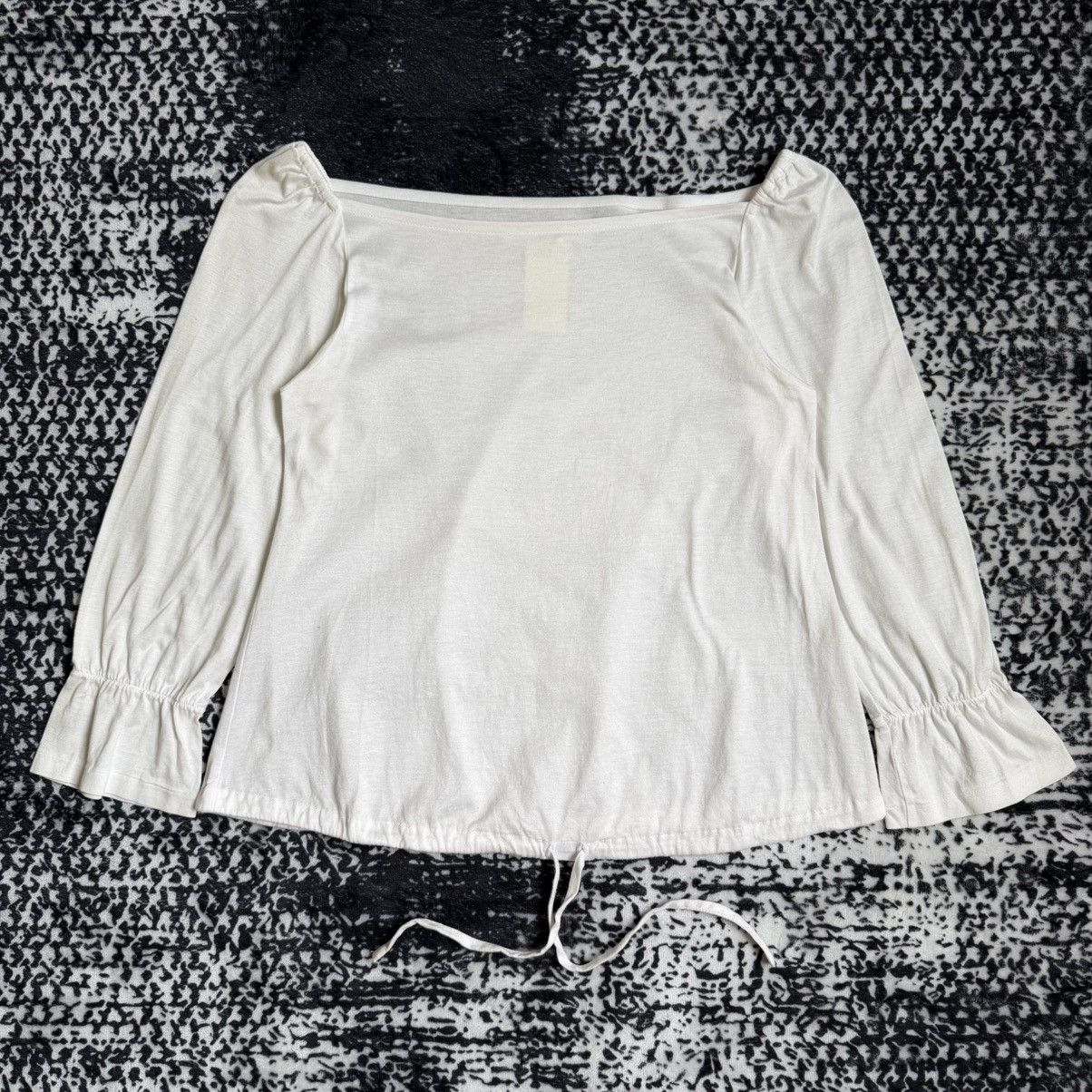 Yohji Yamamoto Yohji Yamamoto + Noir Cropped Blouse Shirt Size XS / US 0-2 / IT 36-38 - 1 Thumbnail