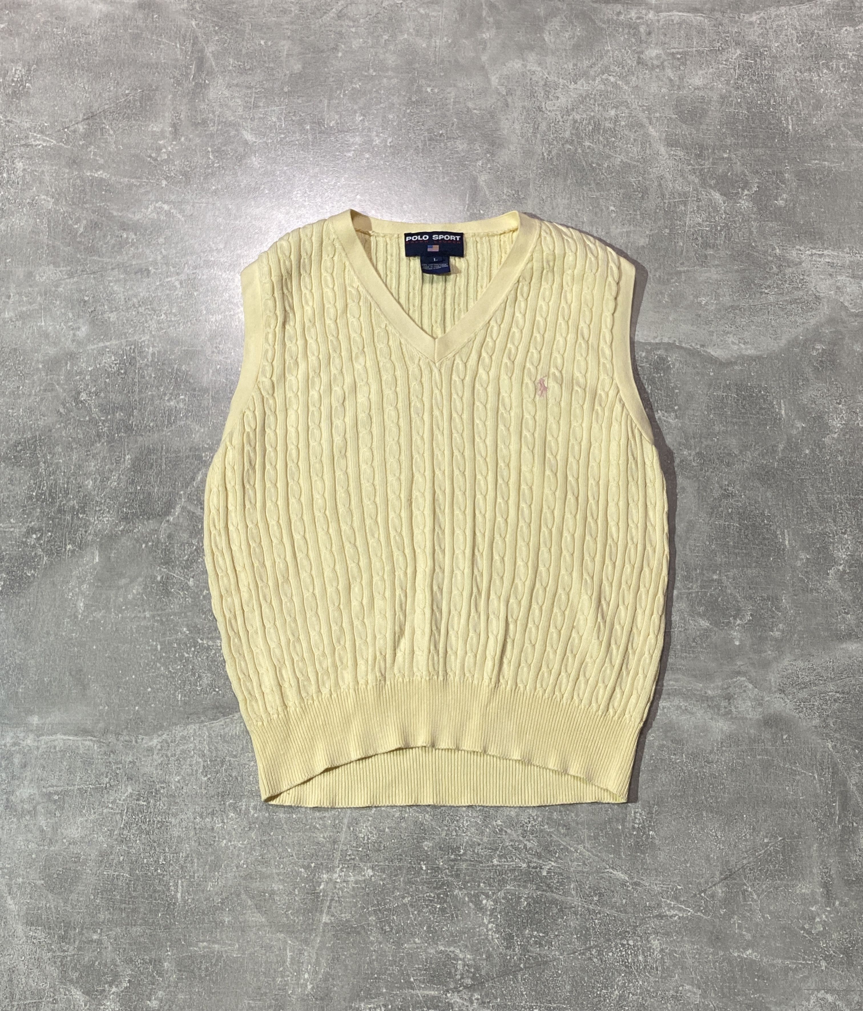 Polo Ralph Lauren Vintage 90s Polo Ralph Lauren Knit Vest Size US M / EU 48-50 / 2 - 1 Thumbnail
