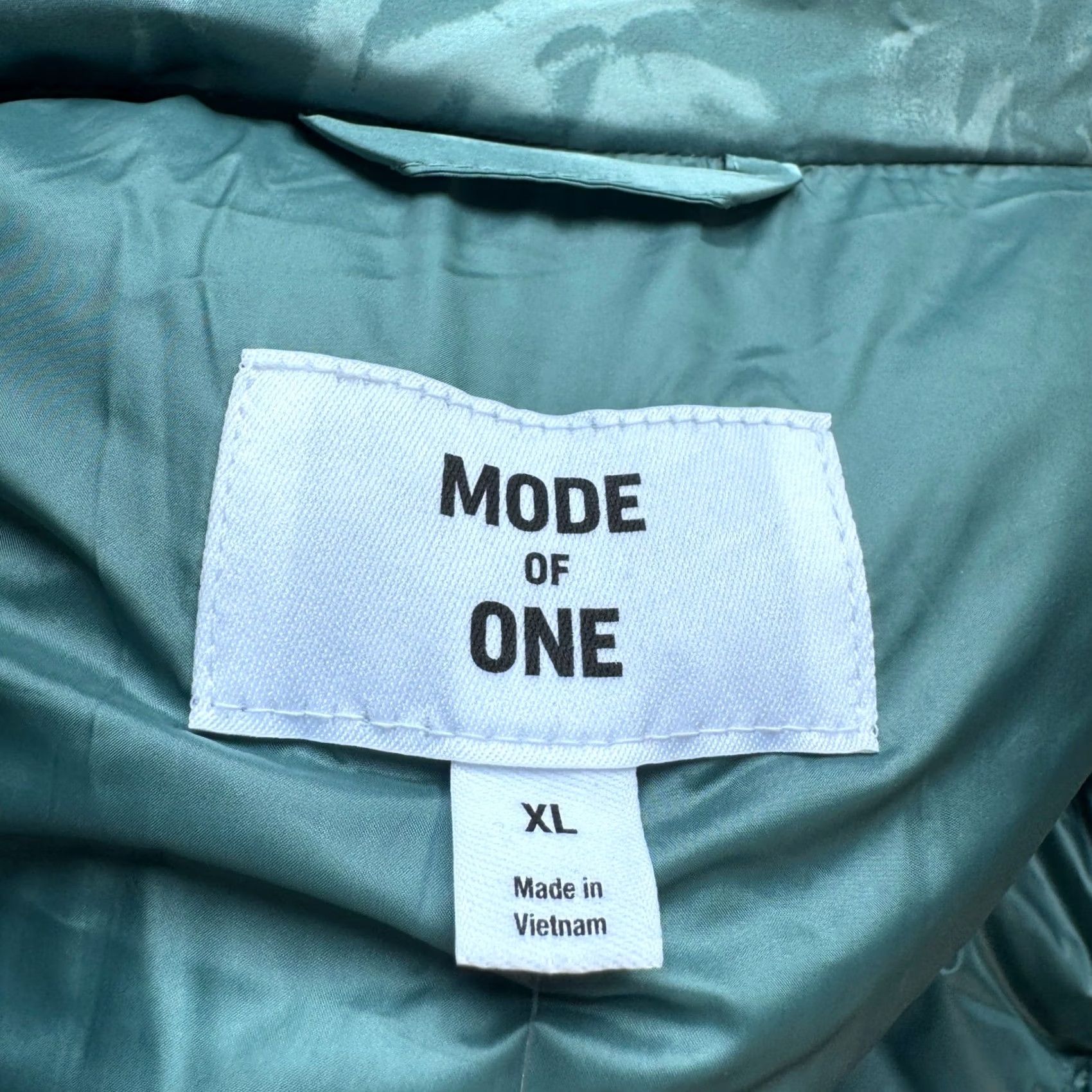 Vintage Mode of One Puffer Jacket Hooded XL Seedling Green Floral Camo Mens 100188366MN Size US XL / EU 56 / 4 - 4 Thumbnail