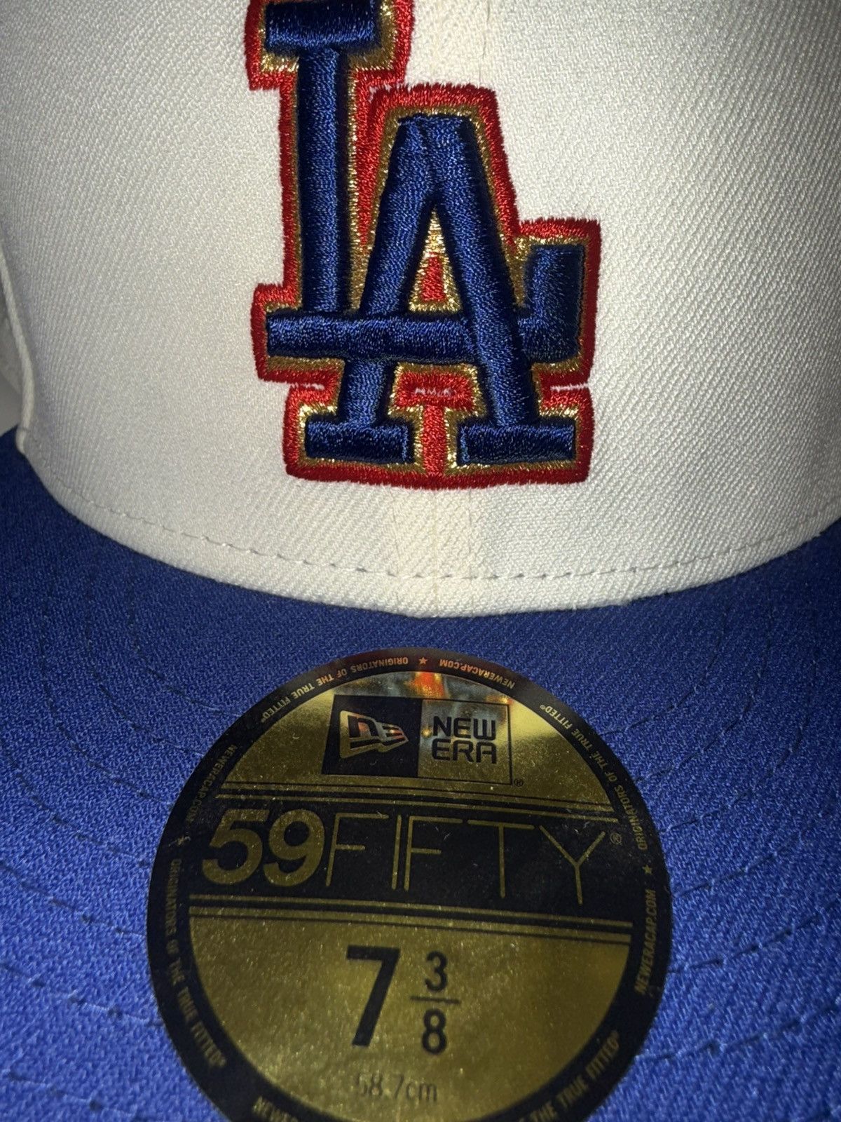 LA Dodgers 100th Anniversary (Olympic) FITTED 7 3/8 New Era