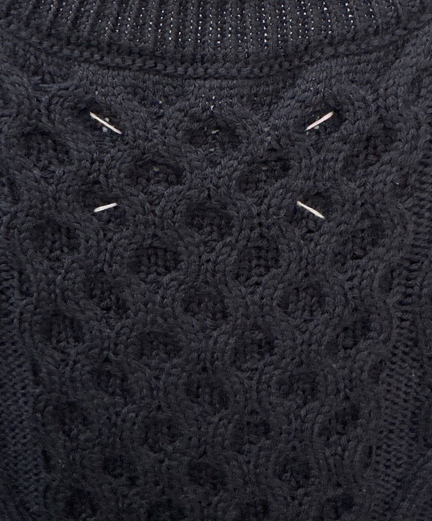 Maison Margiela Maison Margiela Irish Fisherman Low Gauge Cable Knit Navy M Size US M / EU 48-50 / 2 - 6 Thumbnail