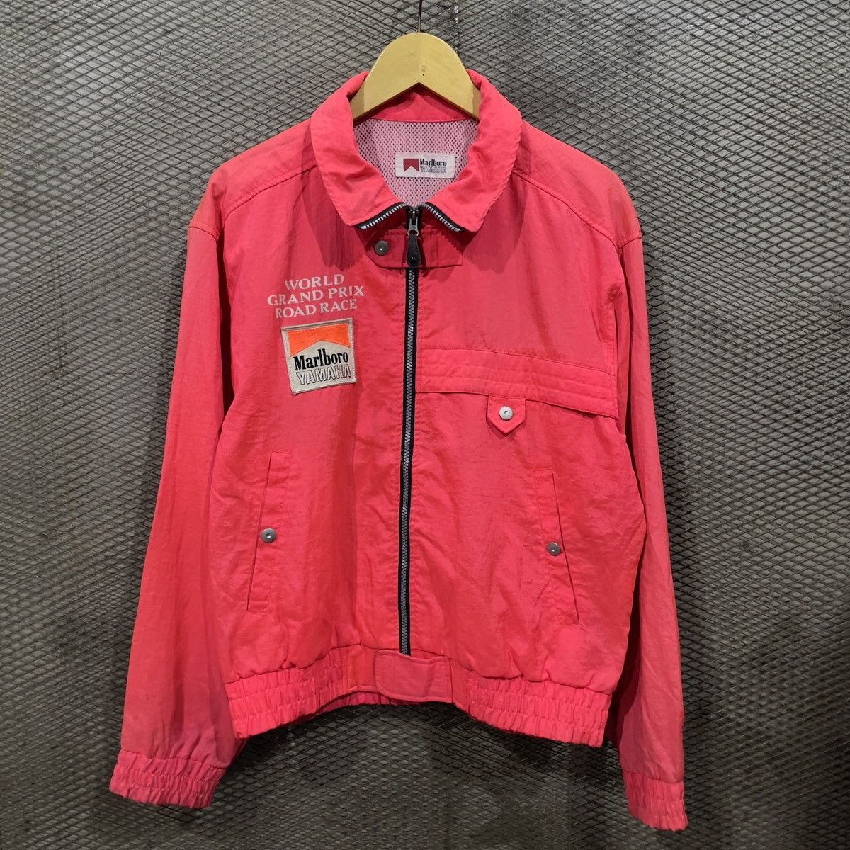 ジャケット・アウター 80s Marlboro YAMAHA vintage jacket Marlboro X Yamaha Vintage Racing Leather Jacket - Rare 90s
